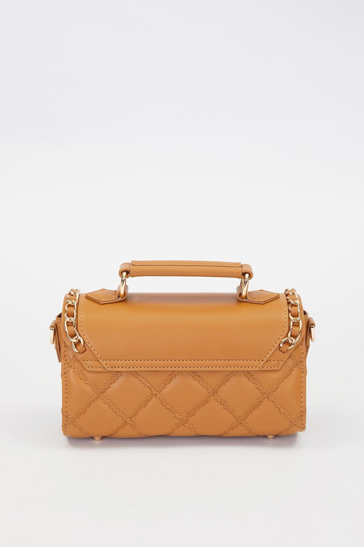 کیف شانه ای زنانه حلقه فلزی قهوه Levidor