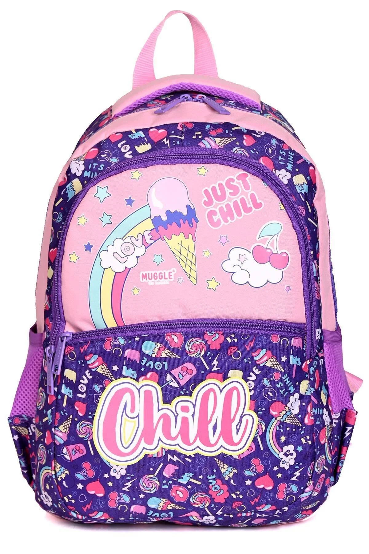 کیف مدرسه مردانه و زنانه MU 6870 BACKPACK SCHOOL 2 مجموعه MUGGLE