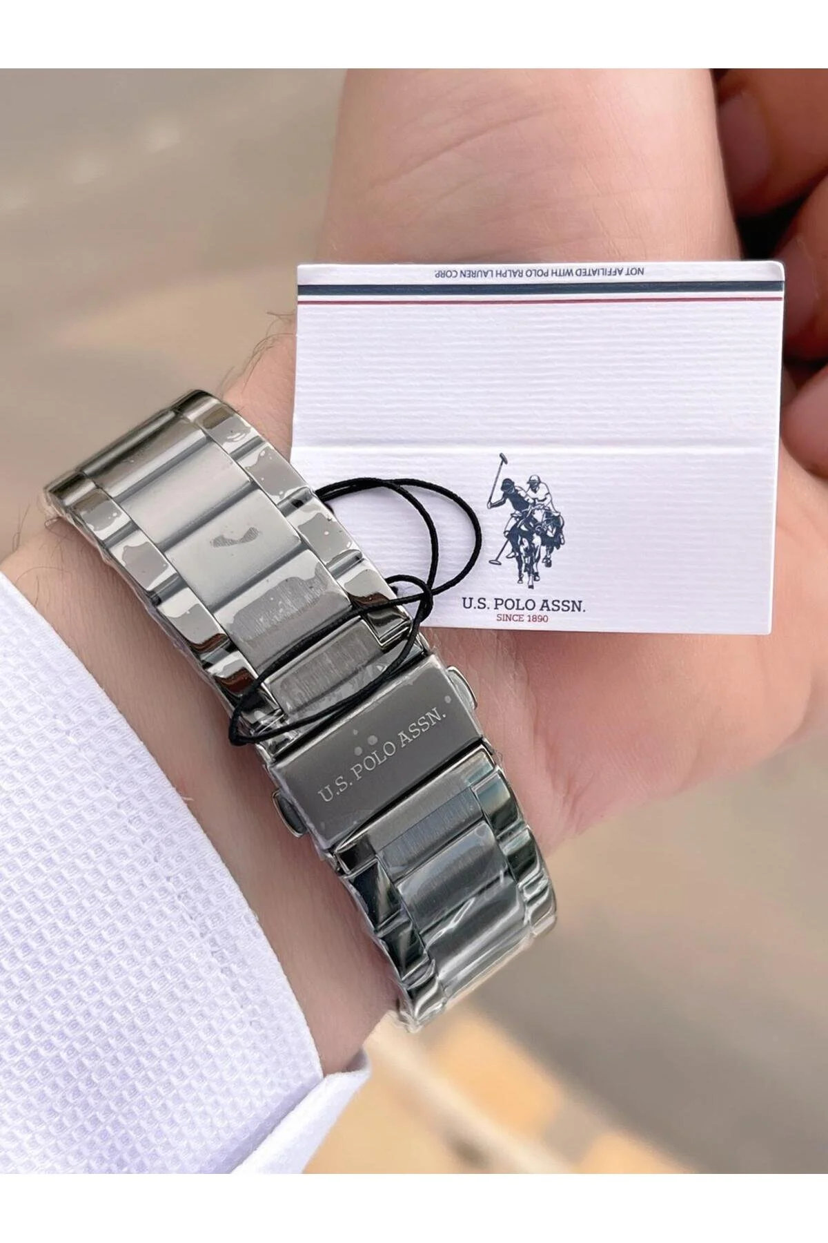 ساعت مچی مردانه ضد آب ..4 ACTIVE 5 ATM STEEL STRAP U.S.POLO ASSN با عملکرد داخلی یو اس پولو U.S. Polo Assn.