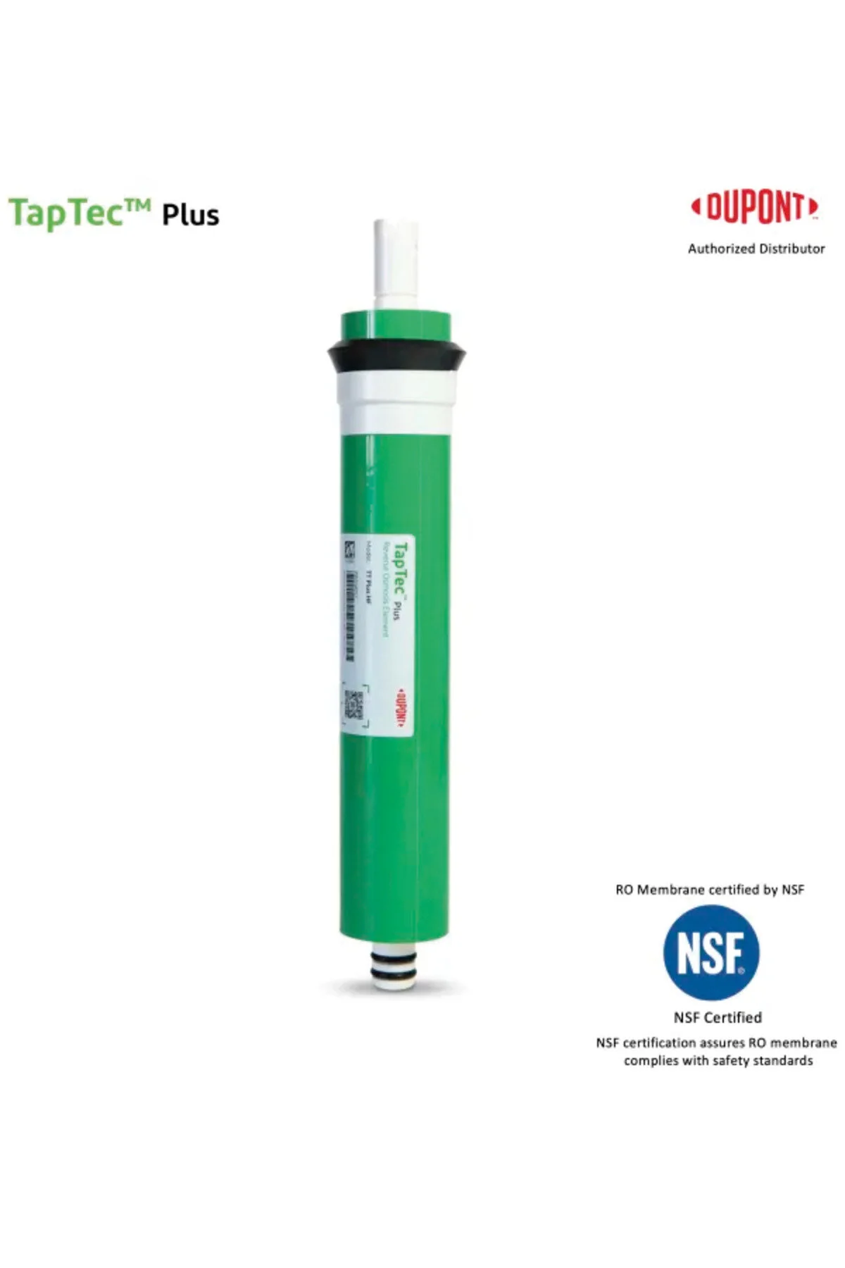 لوازم جانبی تصفیه کننده آب فیلتر غشایی TAPTEC PLUS انتخابی قابل اعتماد برای آشامیدنی تمیز و سالم Dupont