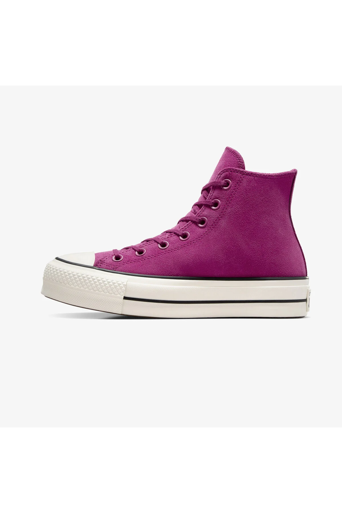 اسنیکر کفش کتانی یونیسکس جیر بنفش با پلتفرم بالابر آل استار چاک تیلور کانورس Converse