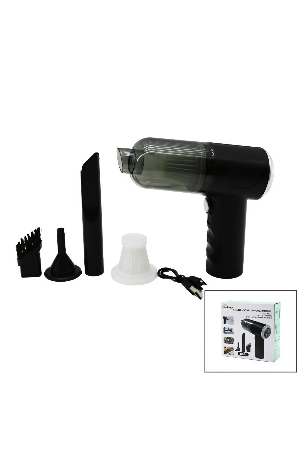 جاروبرقی داخل خودرو جارو برقی خانگی 2 در 1 شارژی USB – با مکش Go İthalat