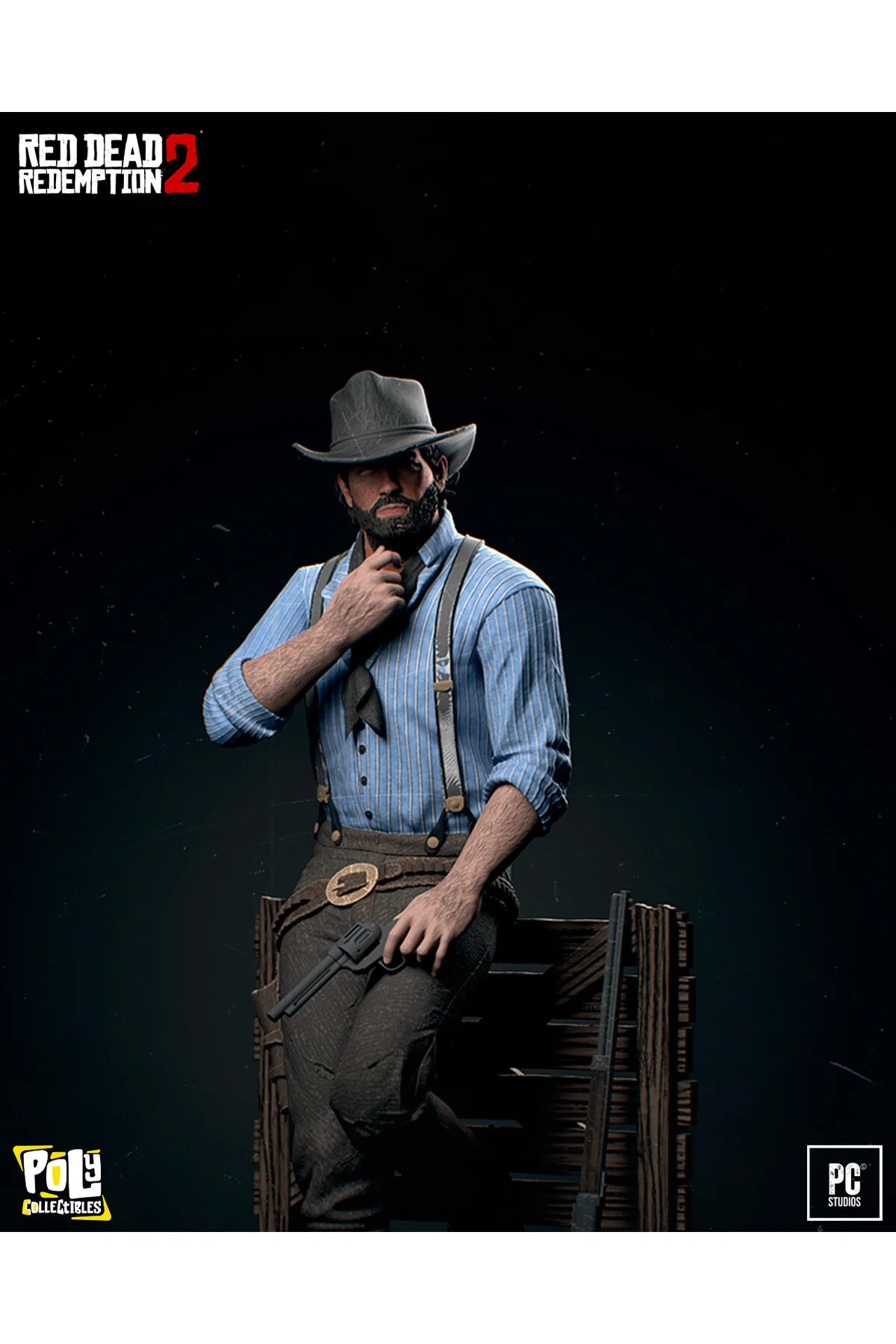 فیگور آرتور مورگان Red Dead Redemption 2 سایز 30 سانتی‌متر Poly Collectibles