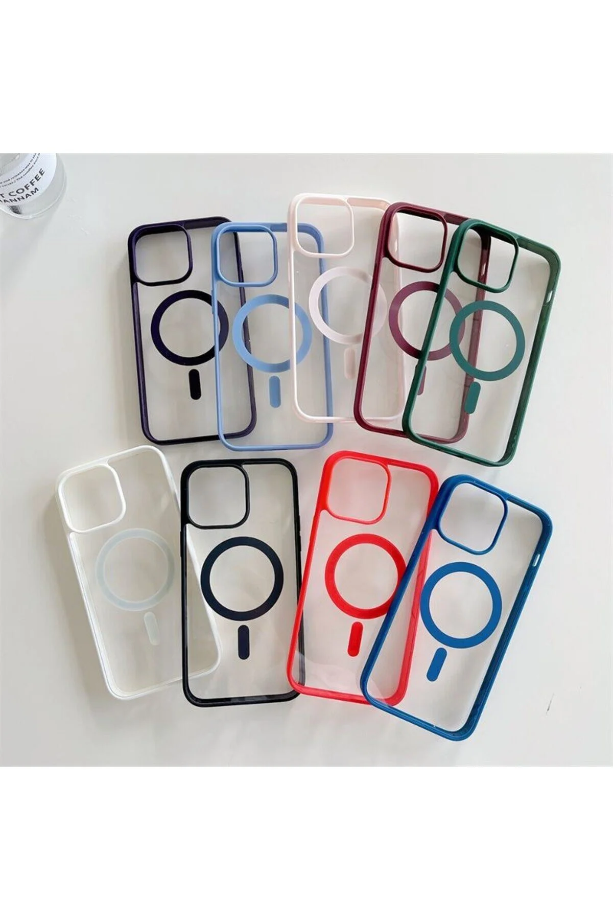 کاور و قاب APPLE IPHONE 13 PROMAX سازگار شارژ بی سیم MAGSAFE محافظ کامل پوشش سیلیکونی سخت رنگارنگ PSGT