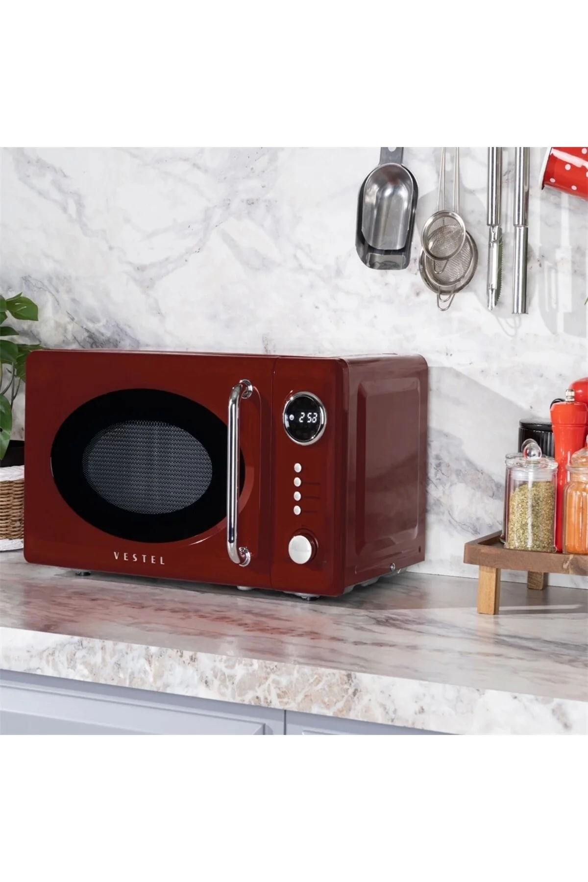 مایکروویو اجاق رترو کلارت قرمز MD 20 YD اورجینال VESTEL