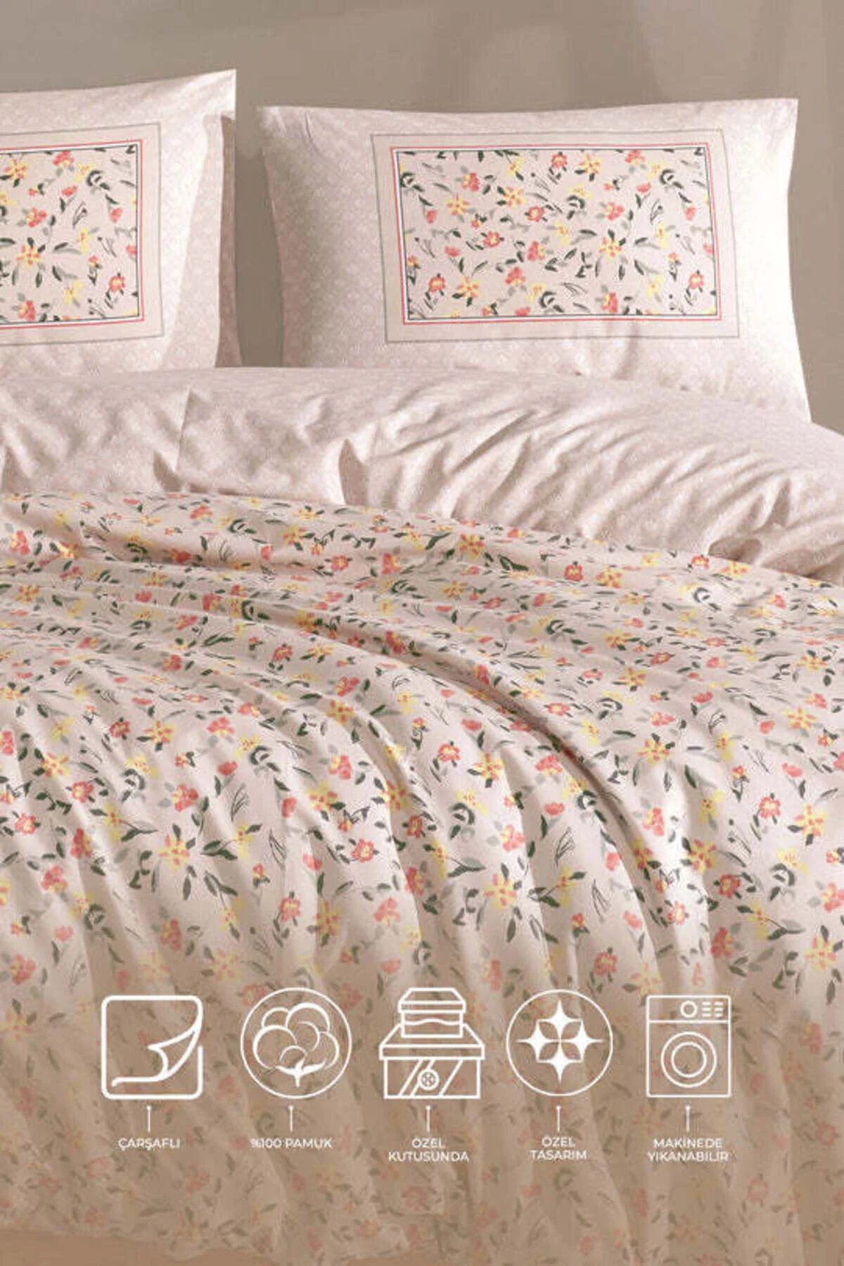 کاور لحاف دو نفره COVER ANGEL DUVET SET DOUBLE 200X220 سانتی متر ماهی قزل آلا Elart