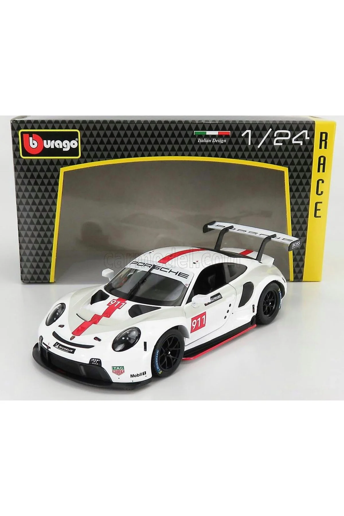 مدل خودرو پورشه 911 RSR DIECAST اورجینال Burago