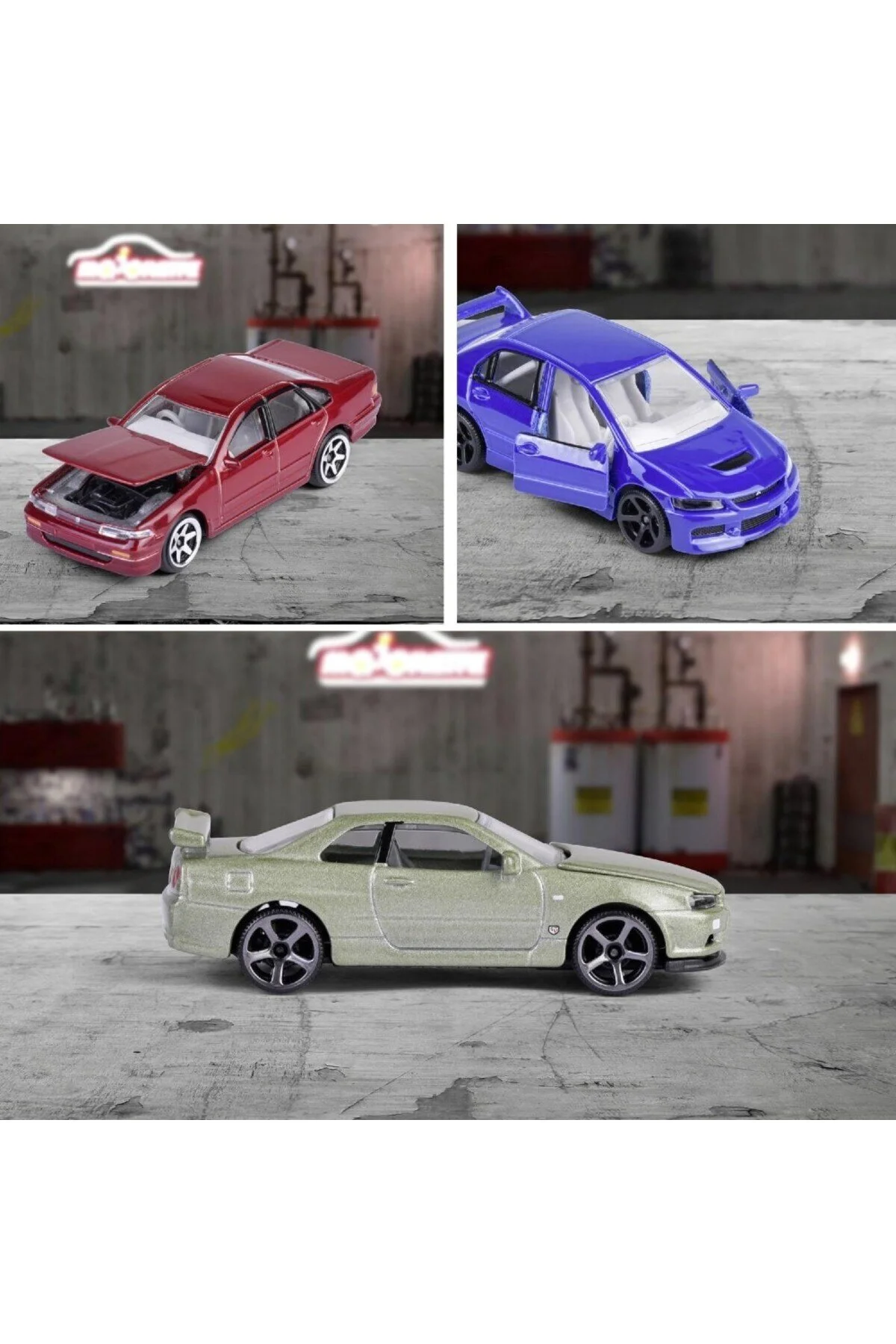 مدل خودرو خودروهای پریمیوم سری ژاپن نیسان اسکای لاین GT R R34 اورجینال Majorette