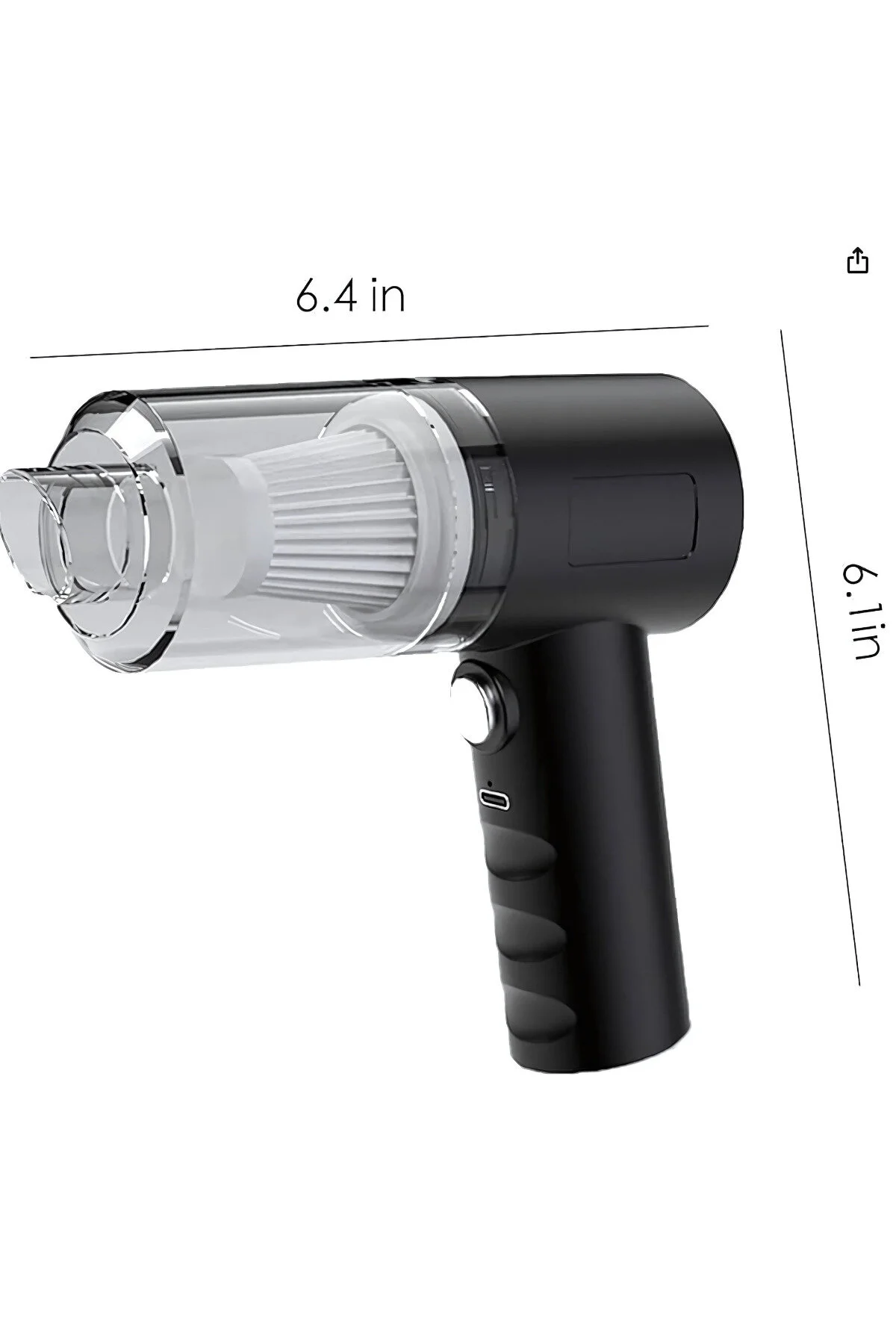جاروبرقی داخل خودرو جارو برقی خانگی 2 در 1 شارژی USB – با مکش Go İthalat