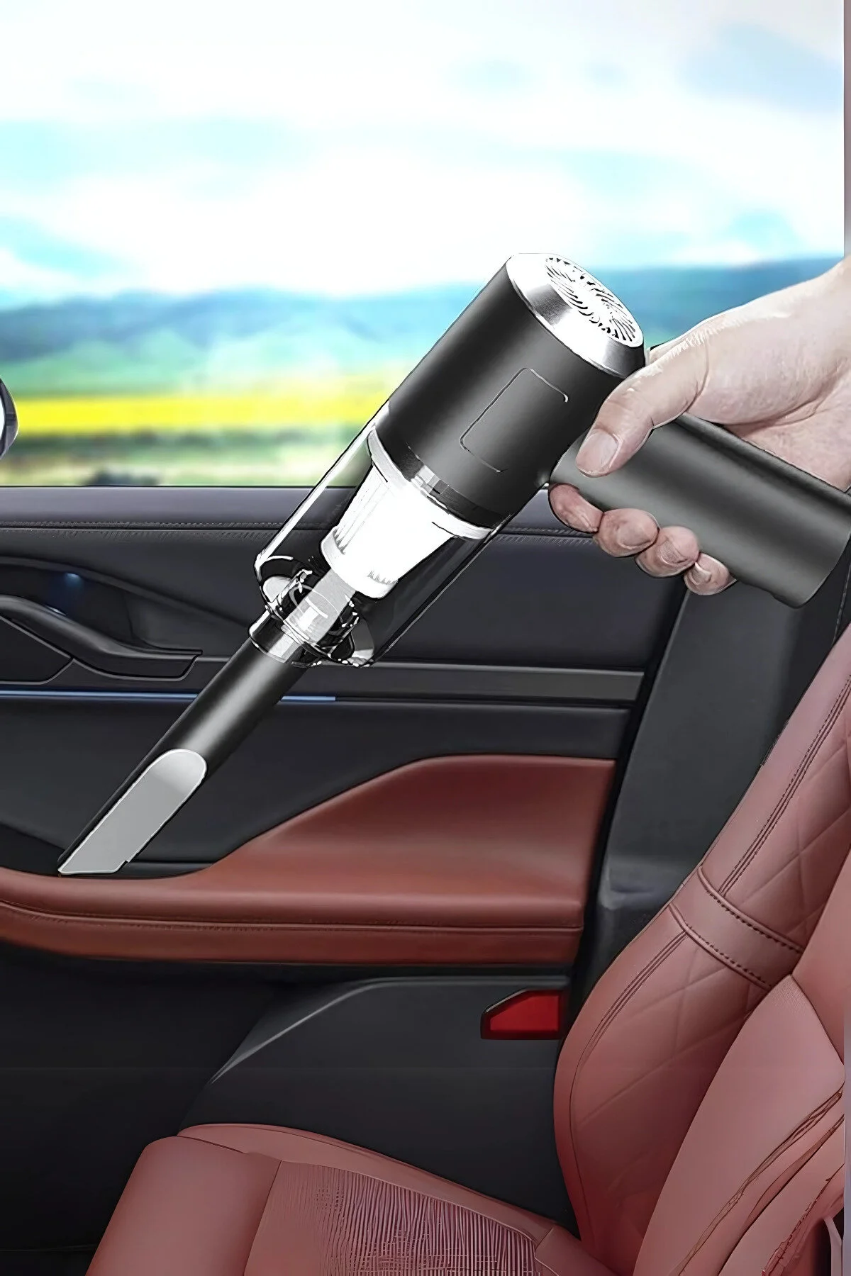 جاروبرقی داخل خودرو جارو برقی خانگی 2 در 1 شارژی USB – با مکش Go İthalat