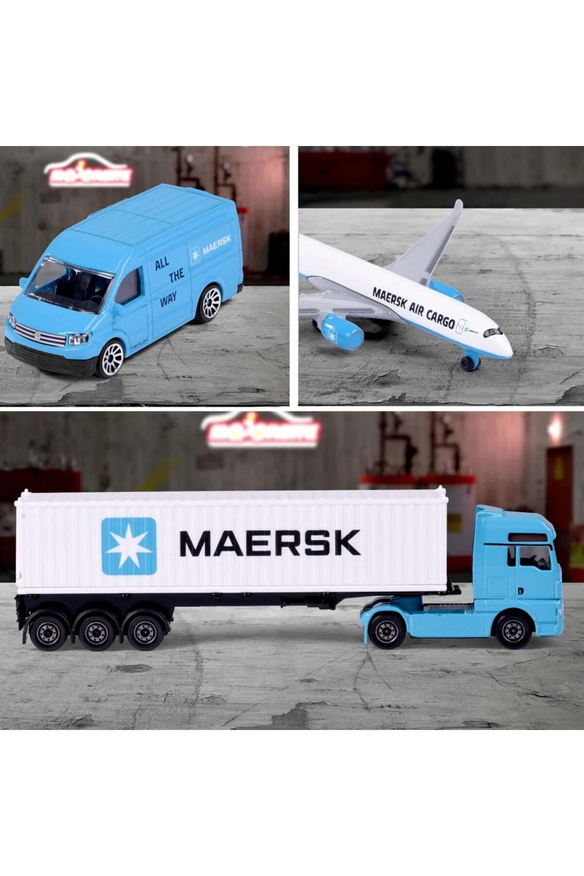 مدل خودرو MAERSK LOGISTICS TRANSPORT SERIES MAN FMX+40FT ظرف ظروف کانتینر Majorette