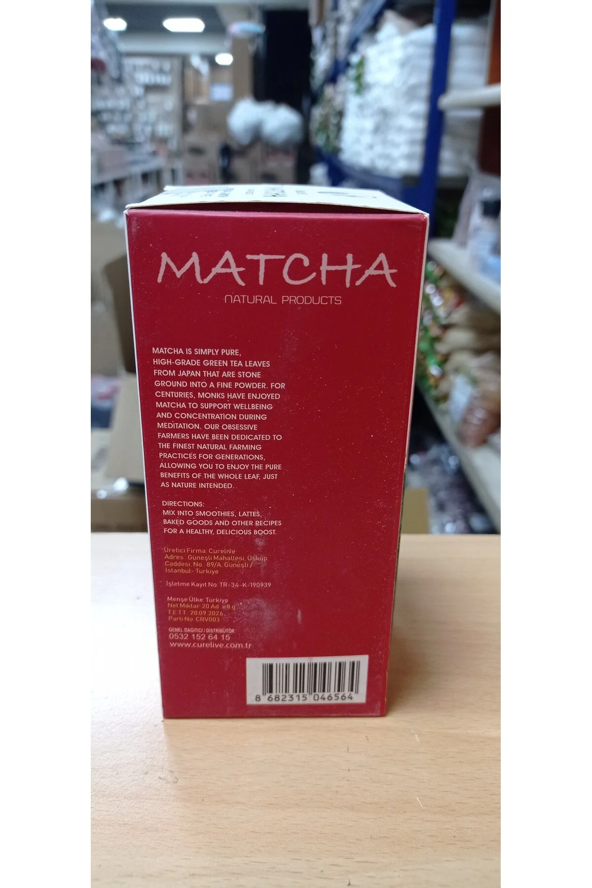 سایر دمنوش های گیاهی MATCHA SPIRULINA L CARNITIN MATE BROMELAIN و پودر چای سبز 20 کیسه فلش CURELIVE