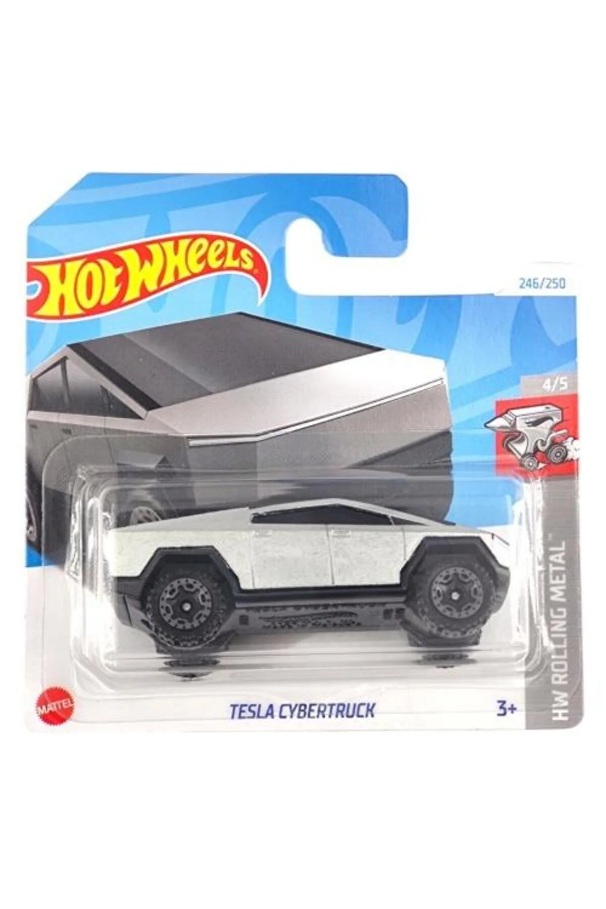 ماشین اسباب بازی تک خودروهای تسلا سایبرتراک HTB55 فلز نورد HOT WHEELS