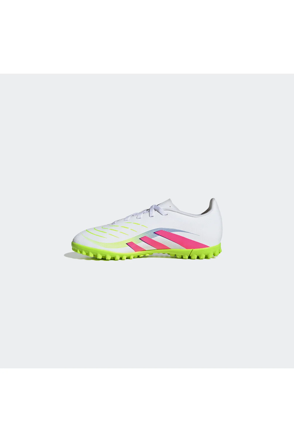 کفش چمن مصنوعی داخلی دخترانه و پسرانه بچگانه CRAMPON سفید CHILD CLUB PREDATOR آدیداس adidas
