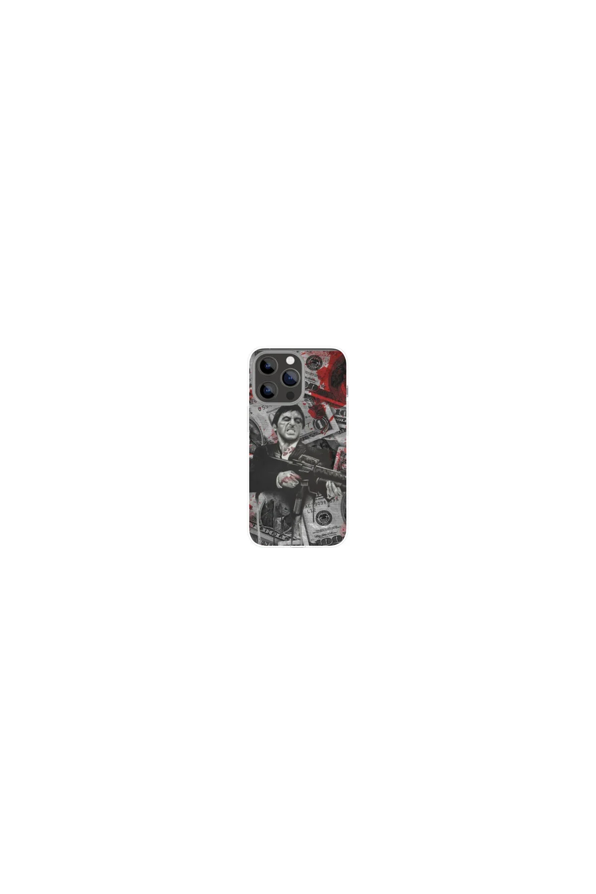 کاور و قاب آیفون تونی مونتانا SCARFACE سازگار با تمام مدل های 6,7,8,X,11,12,13,14,15,16 PLUS SOFTCASE