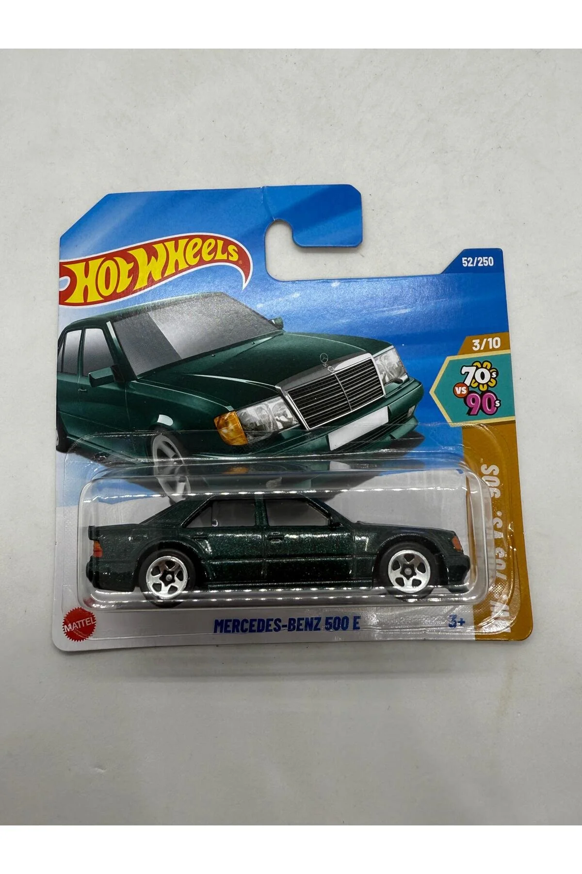 ماشین اسباب بازی مرسدس بنز 500 E سبز HOT WHEELS