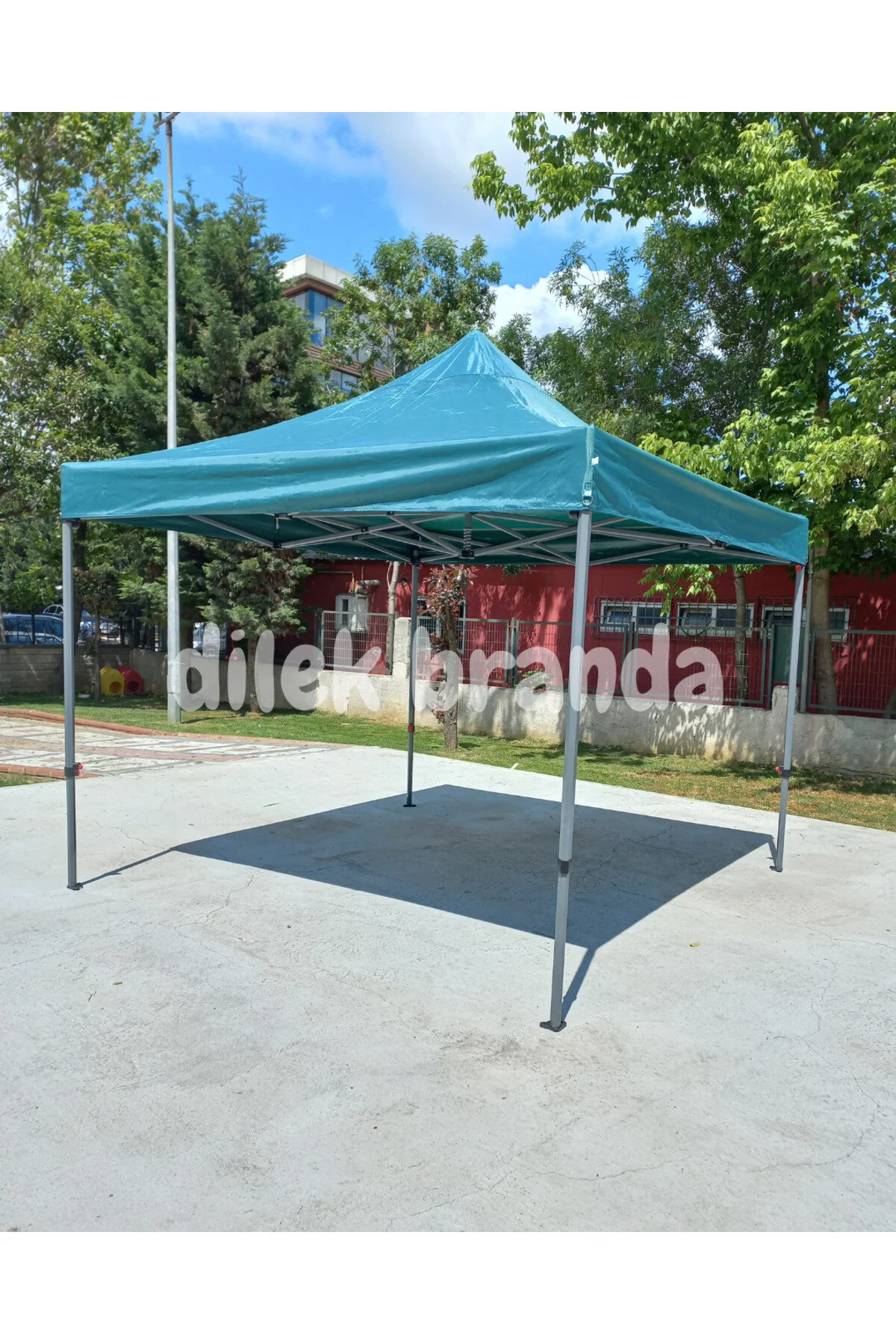 چادر آلاچیق تاشو آهنی شش ضلعی 3X3 ممتاز 40 اینچی Dilek Branda