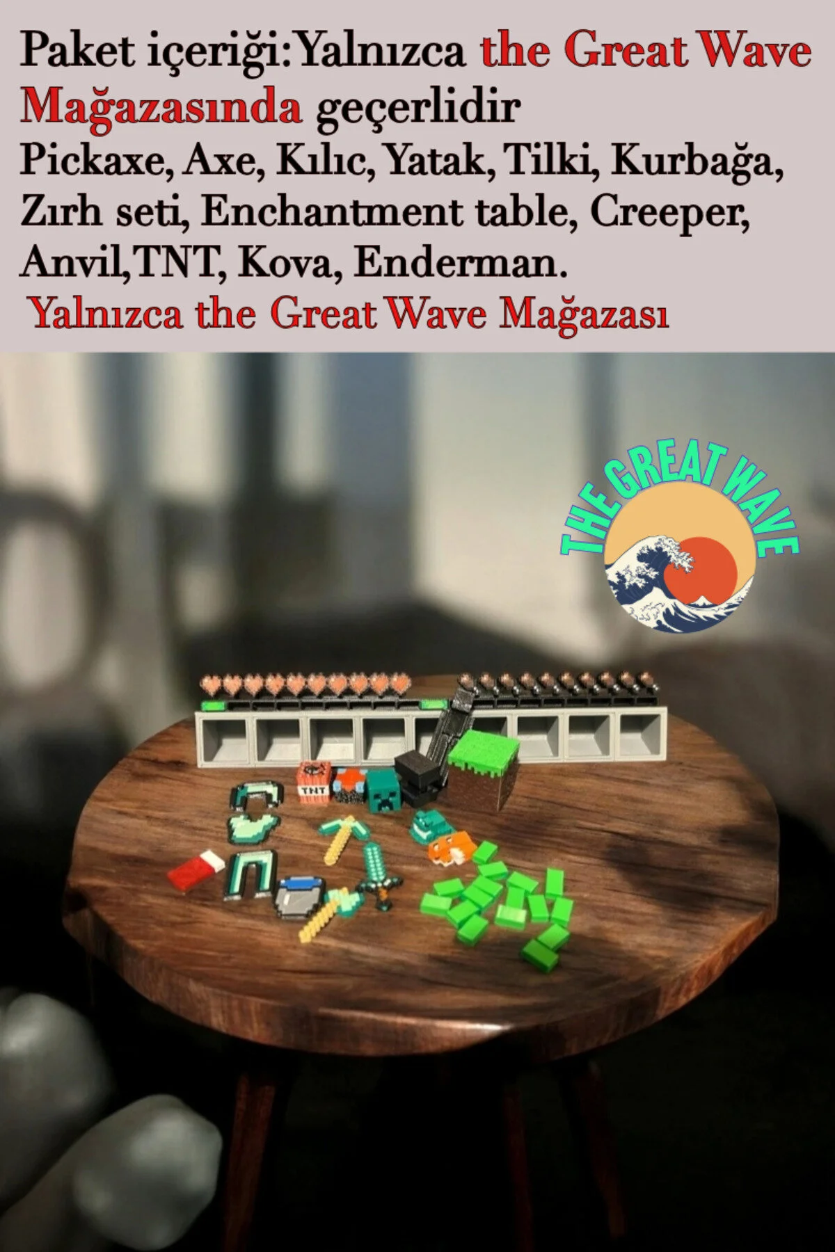 فیگور موجودی MINECRAFT INVENTORY 15 مینی هدیه The Great Wave