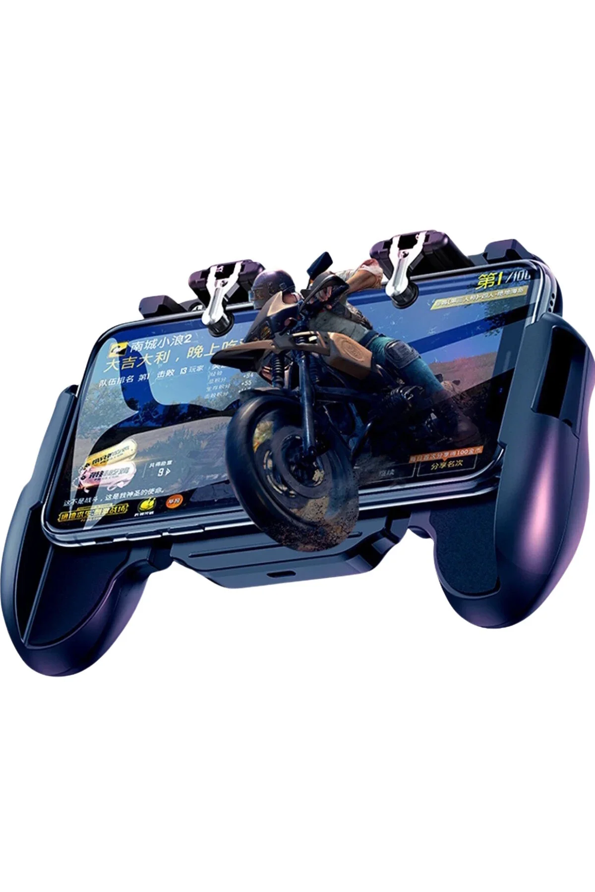 لوازم جانبی بازی موبایل گیم پد PUBG FBS با پشتیبانی از رادیاتور فن خنک کننده گوشی و دستگاه ماشه انگشتی جوی استیک 6 گریپر مووتک m.tk moveteck