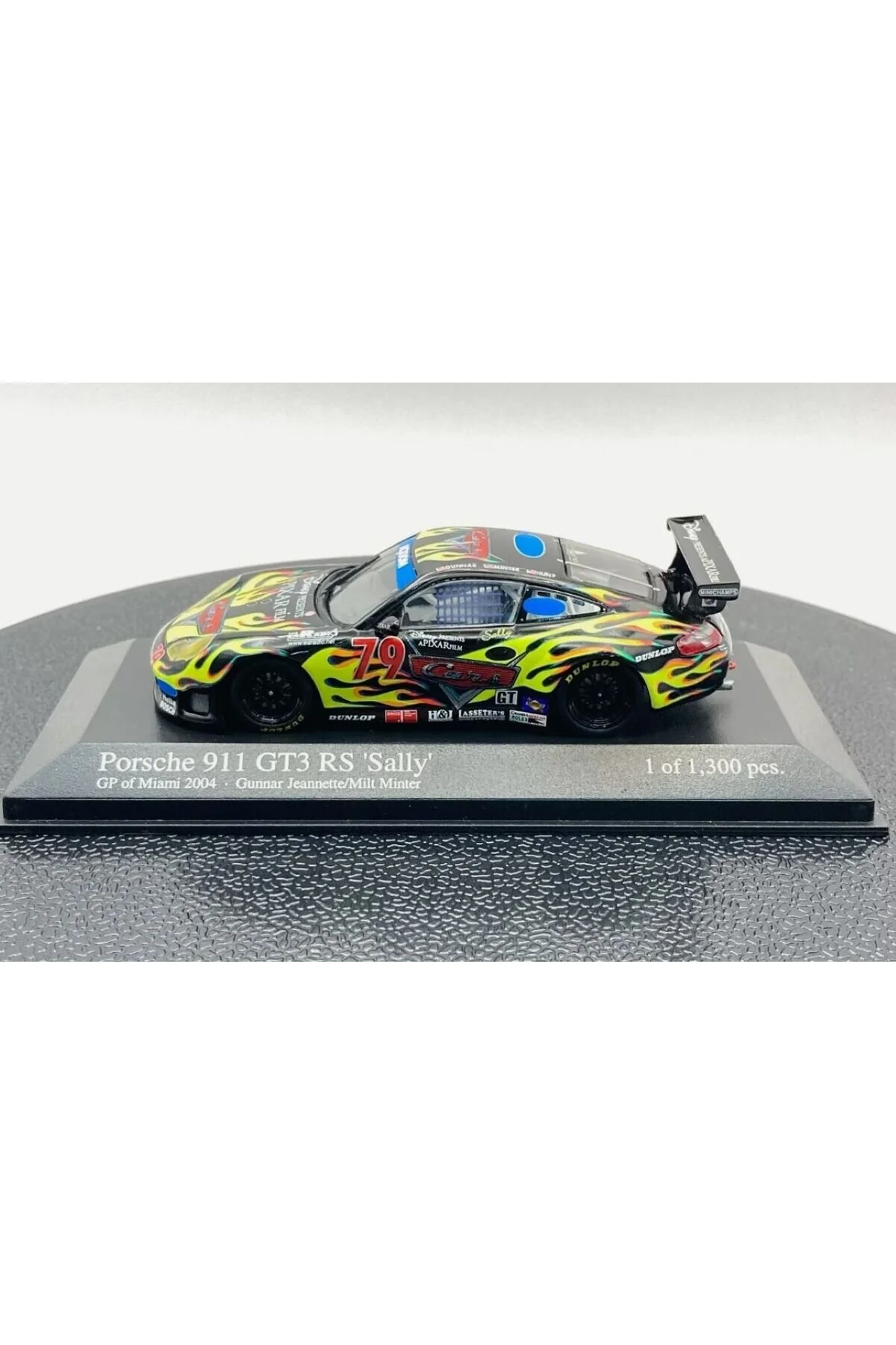 مدل خودرو PORSCHE 911 GT3 RS 'SALL' GP از میامی 2004 1:43 DIECAST مجموعه تولید محدود 1 1300 Minichamps