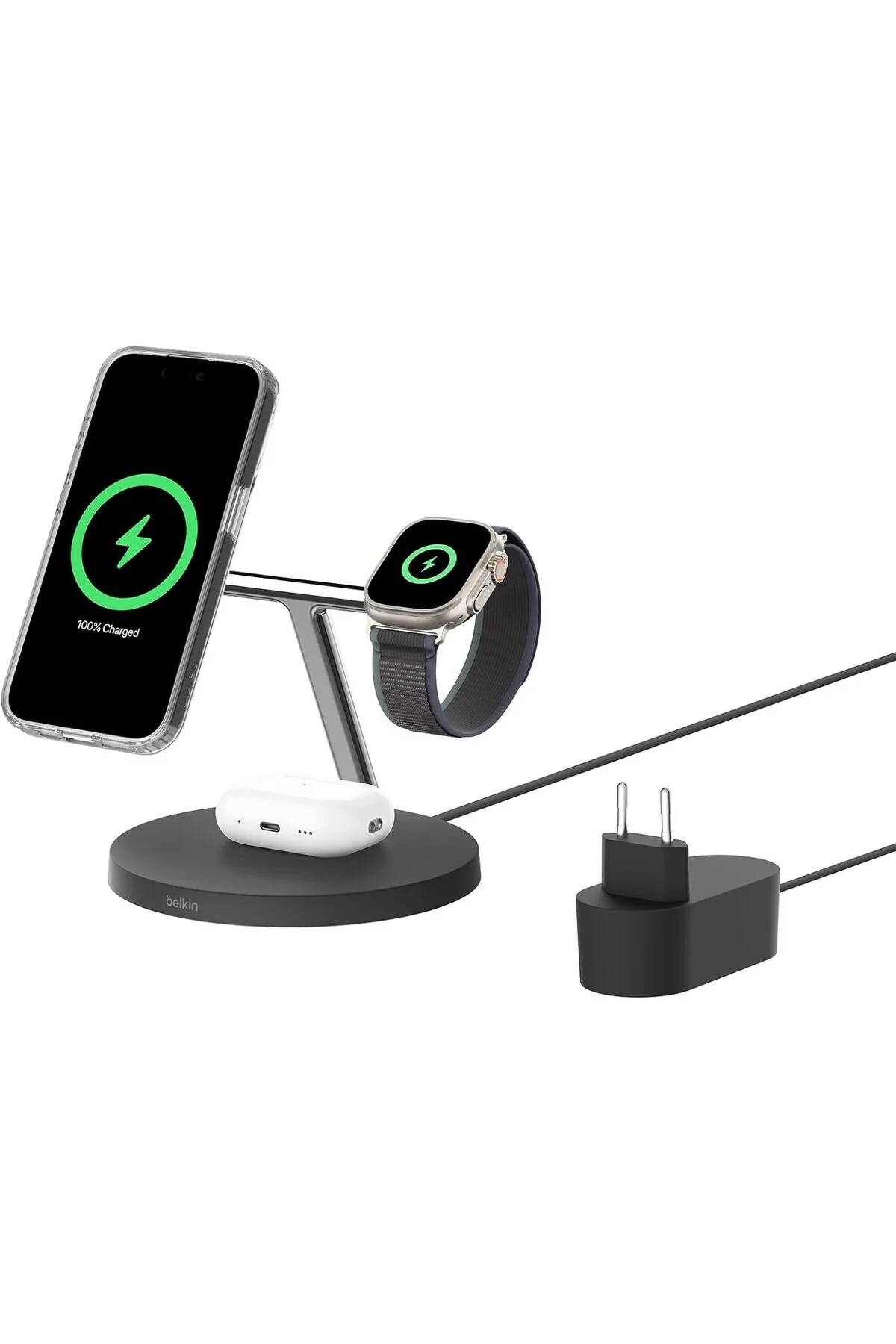 شارژر بی سیم BOOSTCHARGE PRO QI2 15 W 3 ایستگاه شارژ WIZ032KQBK Belkin