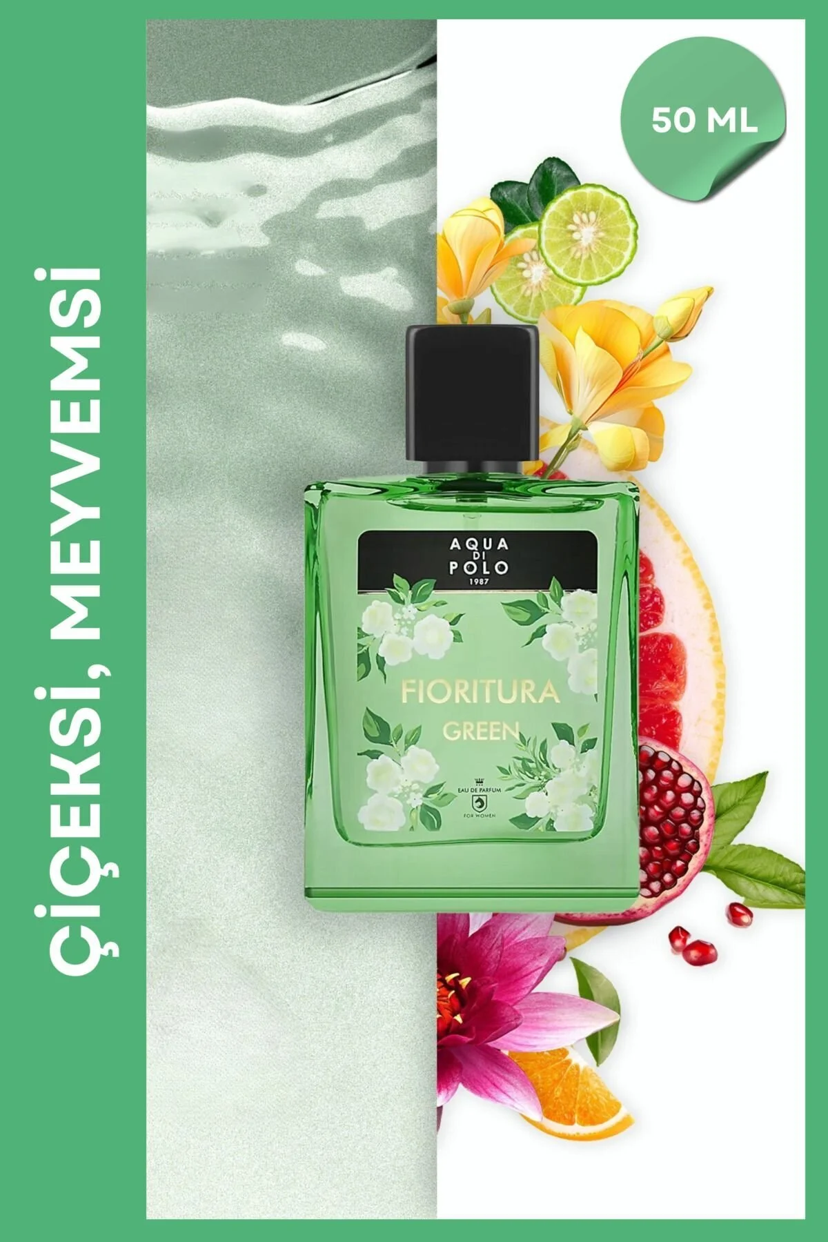 Aqua Di Polo 1987 عطر زنانه با رایحه گیاهان و میوه های تازه 50 میلی لیتری