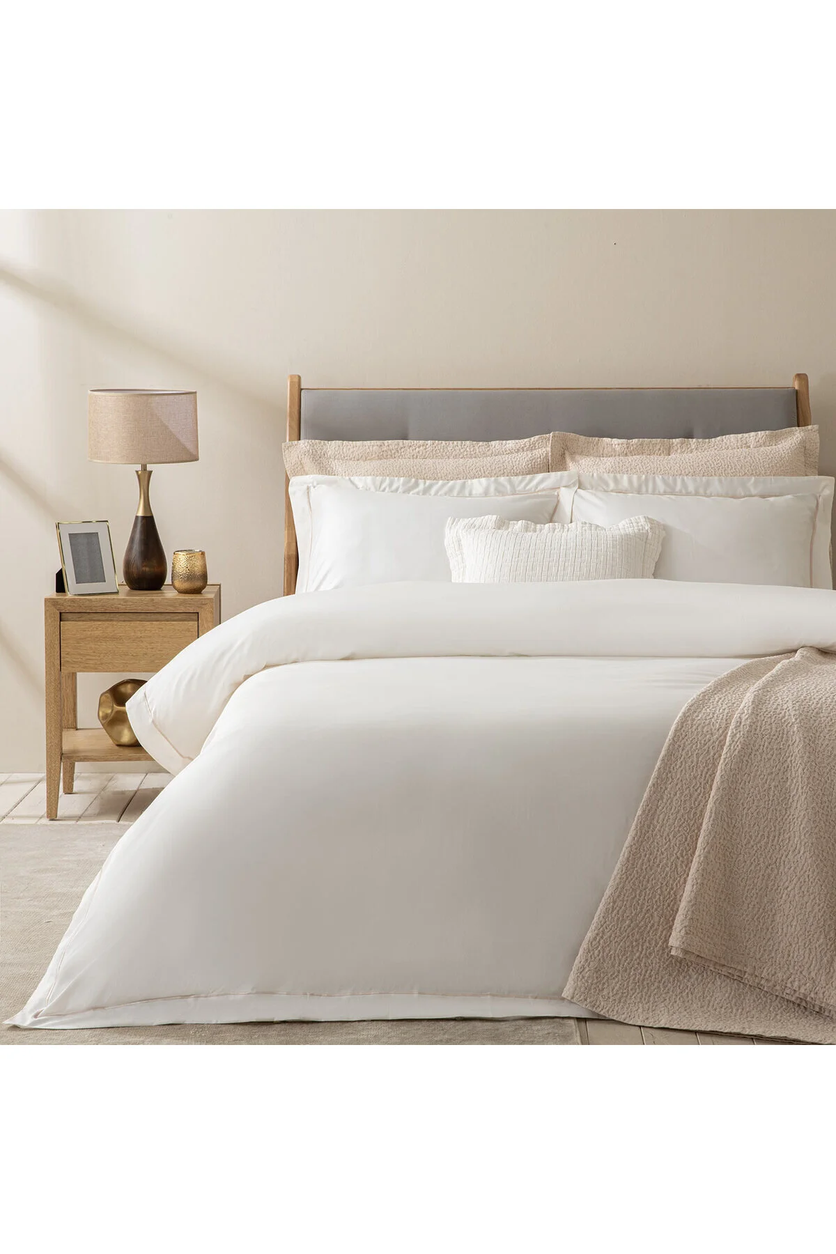 کاور لحاف خیلی بزرگ مجموعه پوشش UDELINE DUVET 260X220 CM ECRU Chakra