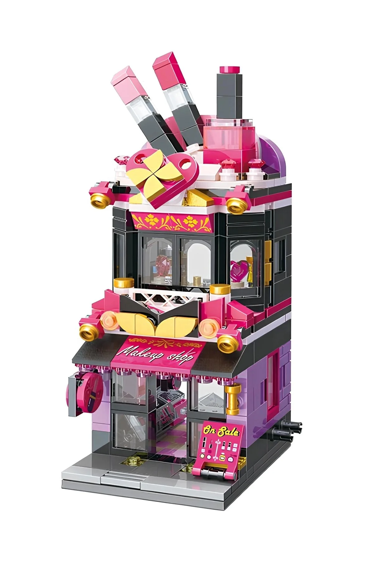 لگو و اسباب بازی های ساخت محور فروشگاه لوازم آرایش میکرو بلاک 348 عدد ست KEEPPLEY MINI LEGO LEG از ترکیه Doğan Oyuncak Dünyası