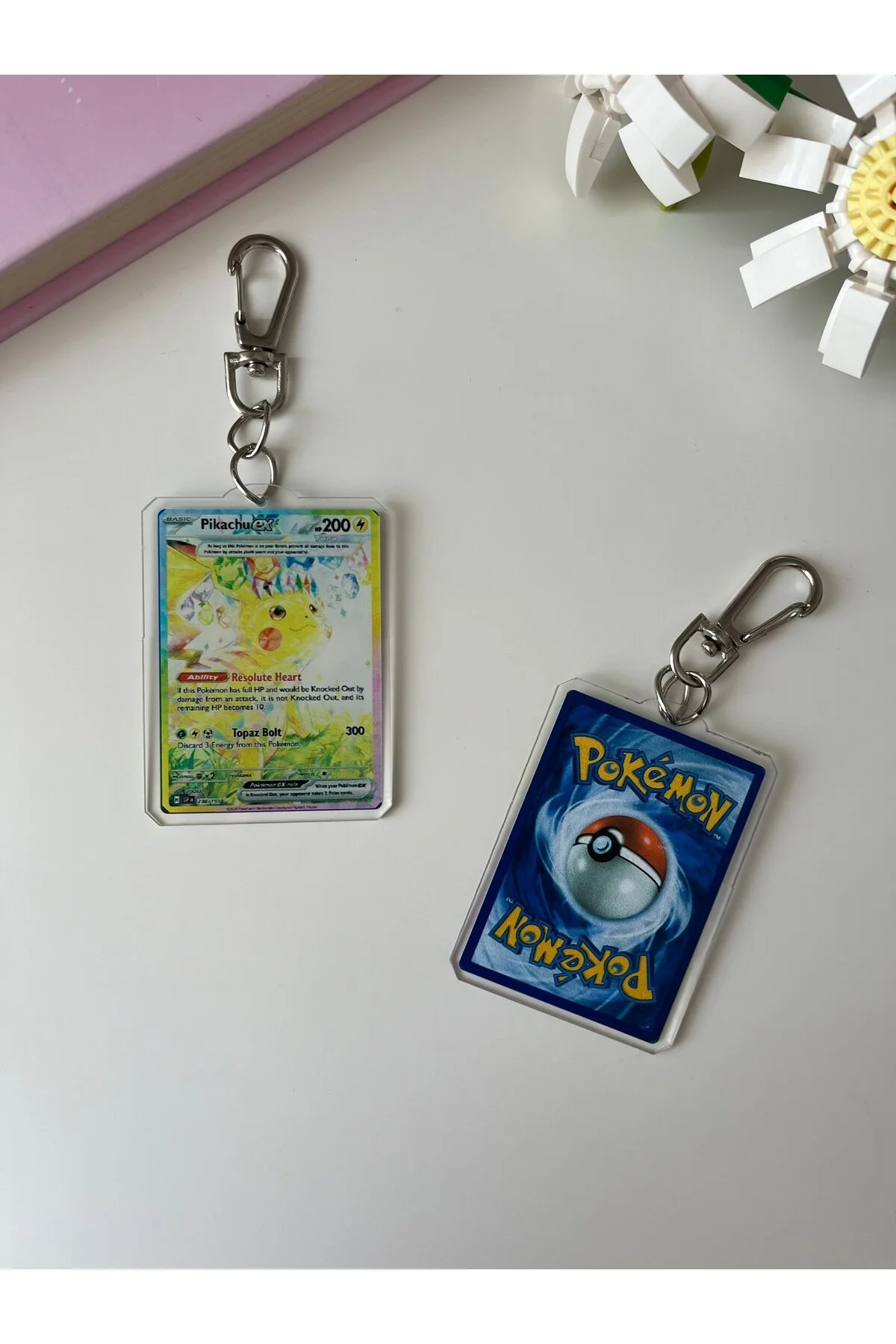 جلیقه کلید جاکلیدی کارت پوکمون TCG PIKACHUEX جذابیت کیف Hara Company