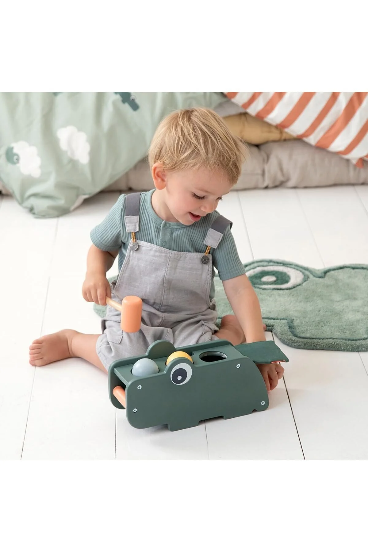 اسباب بازی های آموزشی CROCO HATTING BANK چوبی مونتسوری Done By Deer