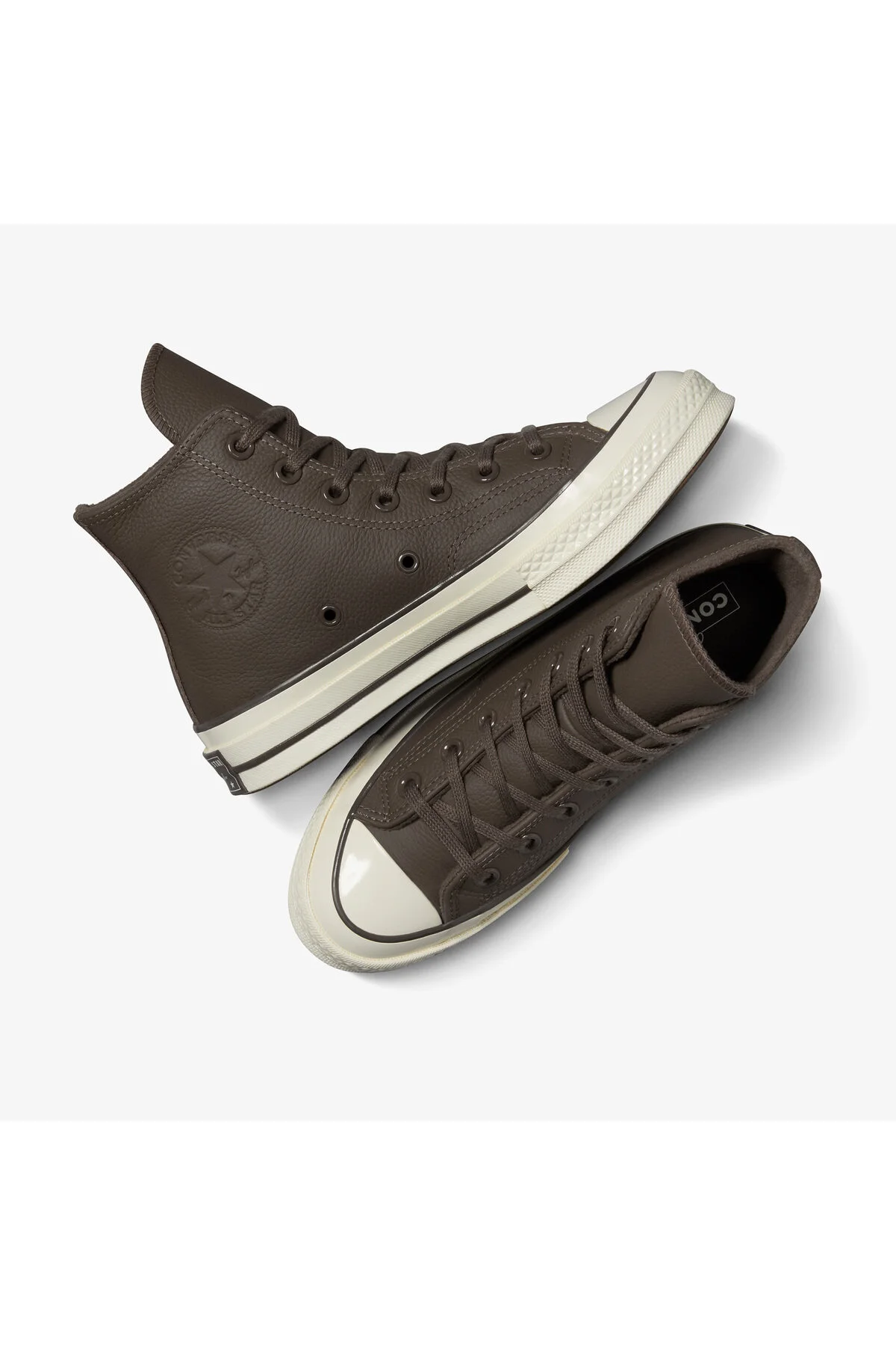 اسنیکر کفش ورزشی چرم قهوه ای یونیسکس چاک 70 کانورس Converse