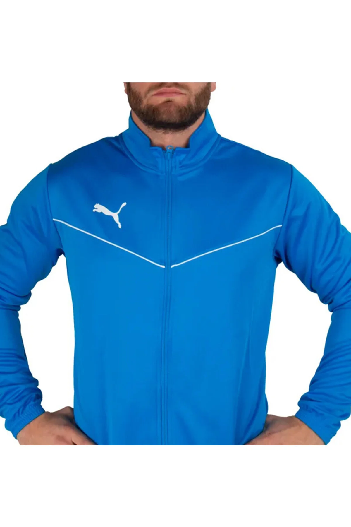کاپشن ورزشی مردانه کژوال و زیپ دار چند رنگی آموزشی تیم رایز پوما Puma