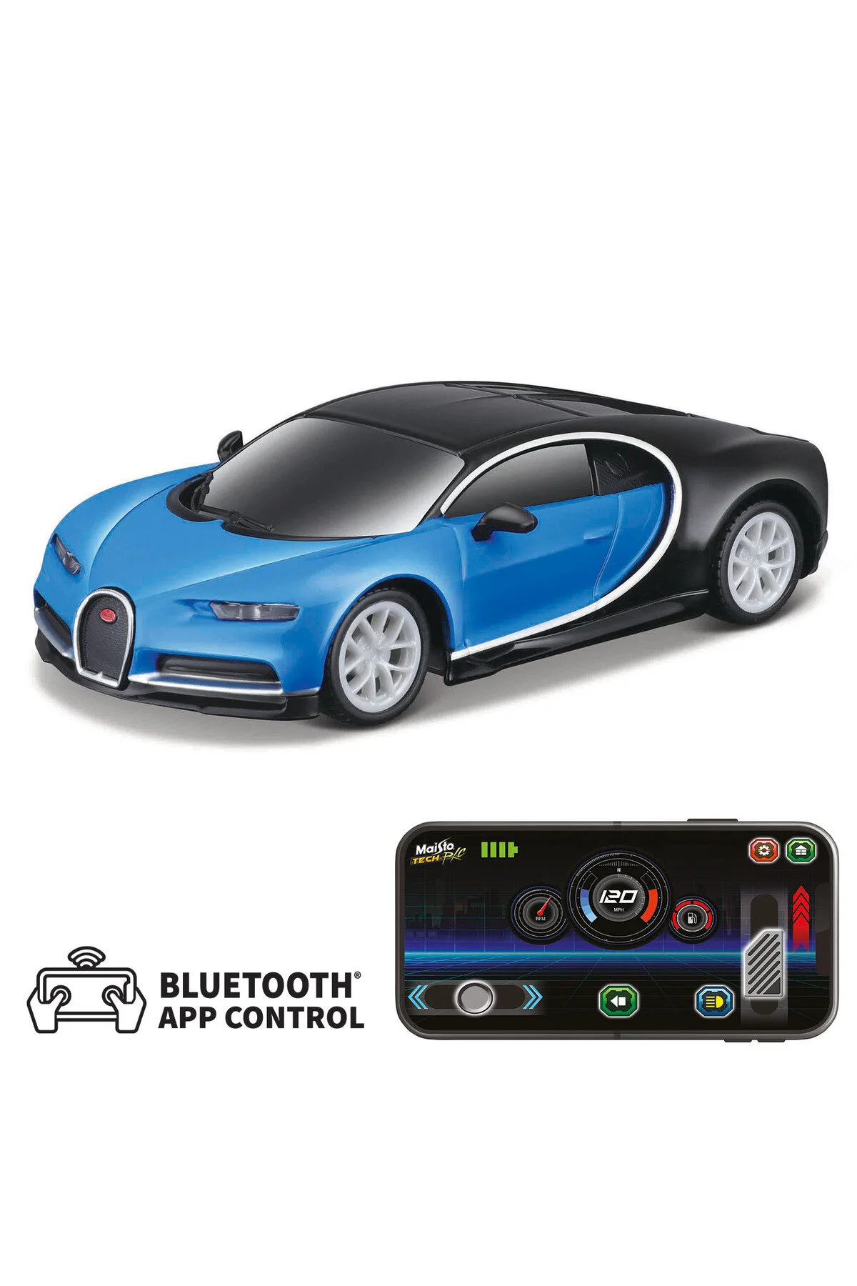اسباب بازی های کنترل از راه دور 1:41 برنامه ماشین فلزی BUGATTI CHIRON 20 Maisto