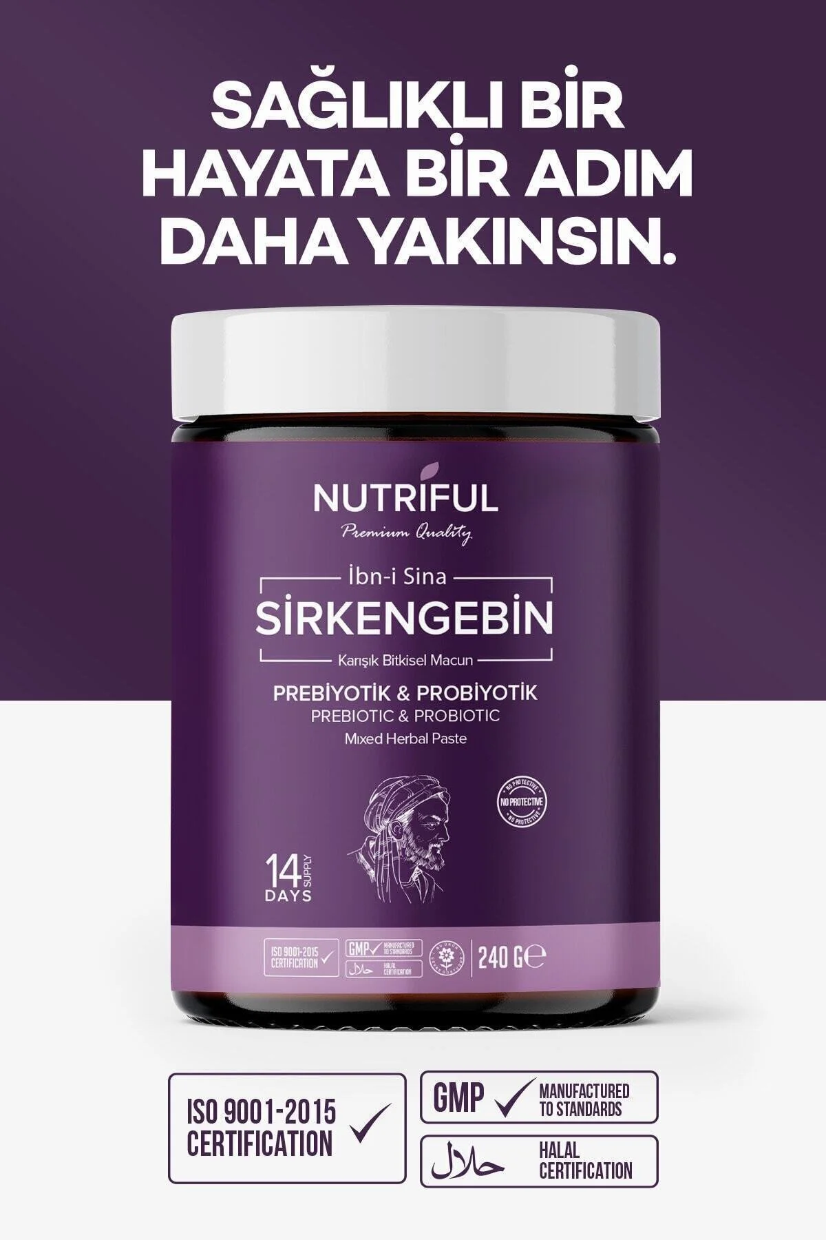 Nutriful Ibn-i Sina Sirkengebin Prebiyotik Macunu