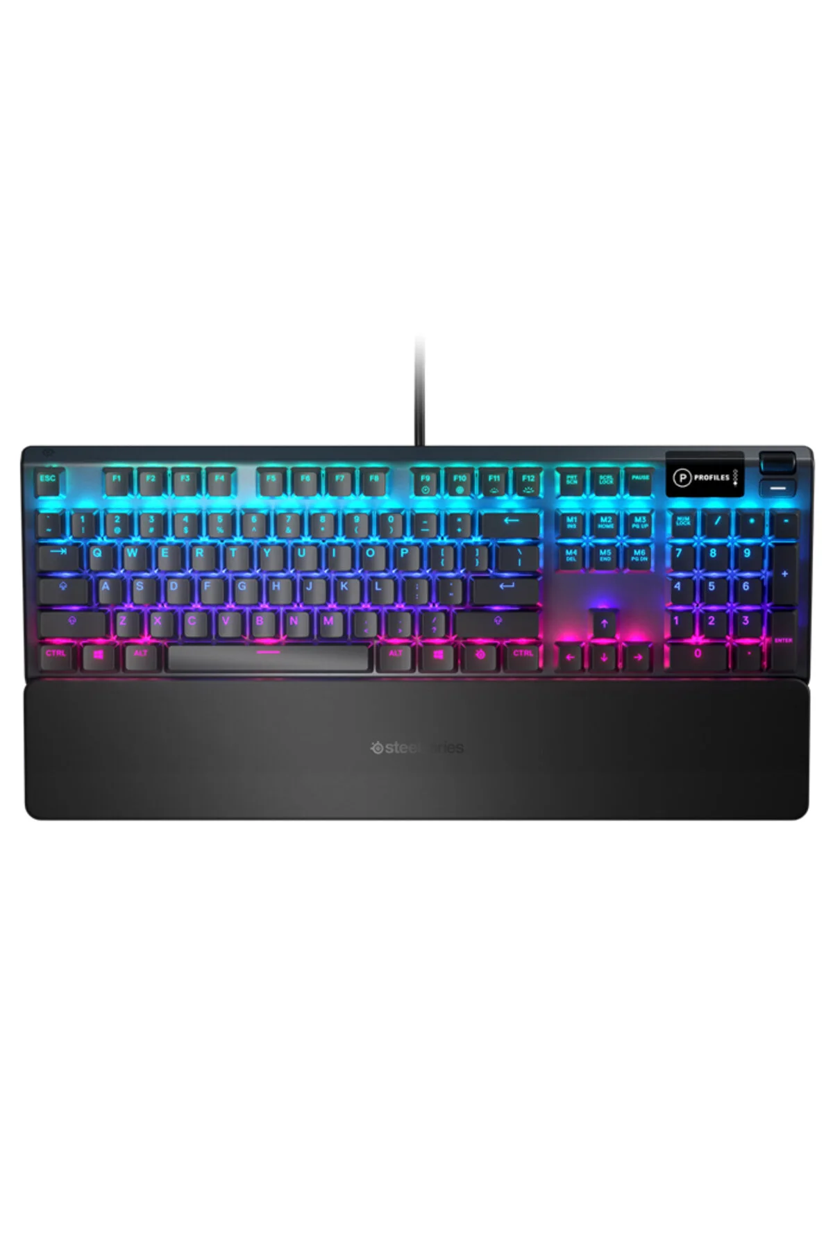کیبورد مخصوص بازی APEX 5 TR Q RGB BLUE SWITCH HIBRITE پخش کننده صفحه کلید SteelSeries