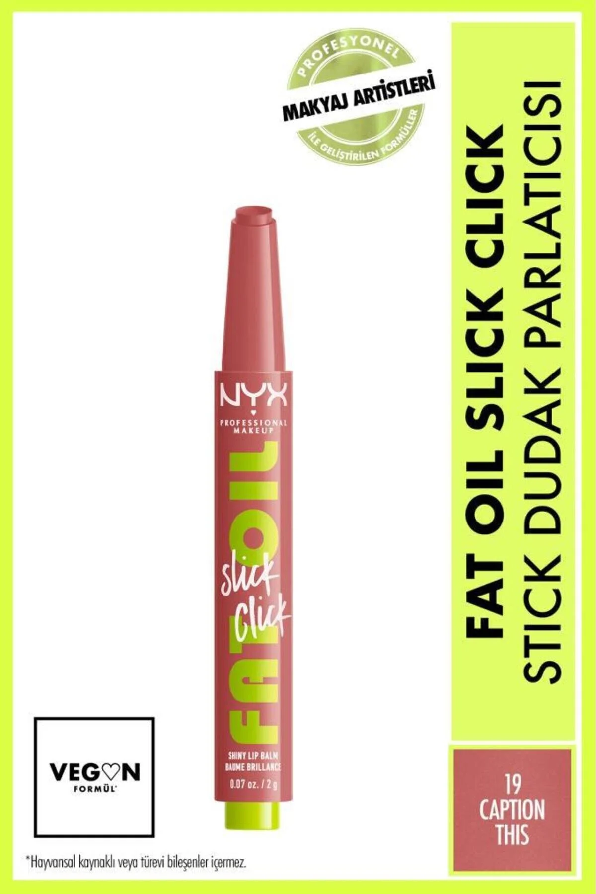 براق کننده لب روغن چربی صاف کلیک بر روی GRINDER LIP BALM 19 عنوان NYX Professional Makeup