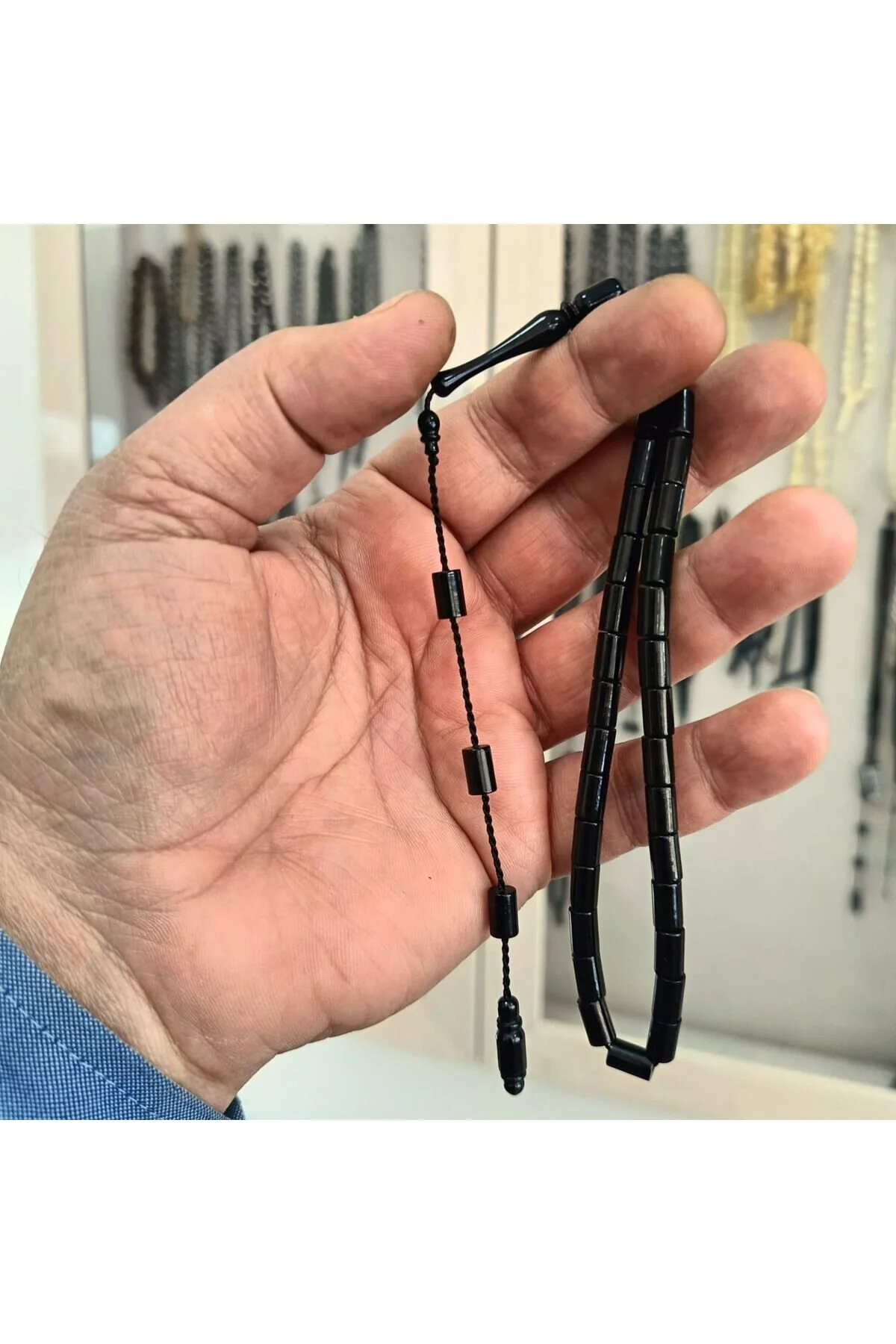 تسبیح مردانه مدل برش مردان ERZURUM OLTU STONE 5.5 X 8.5 میلی متر OltutaşıMarket