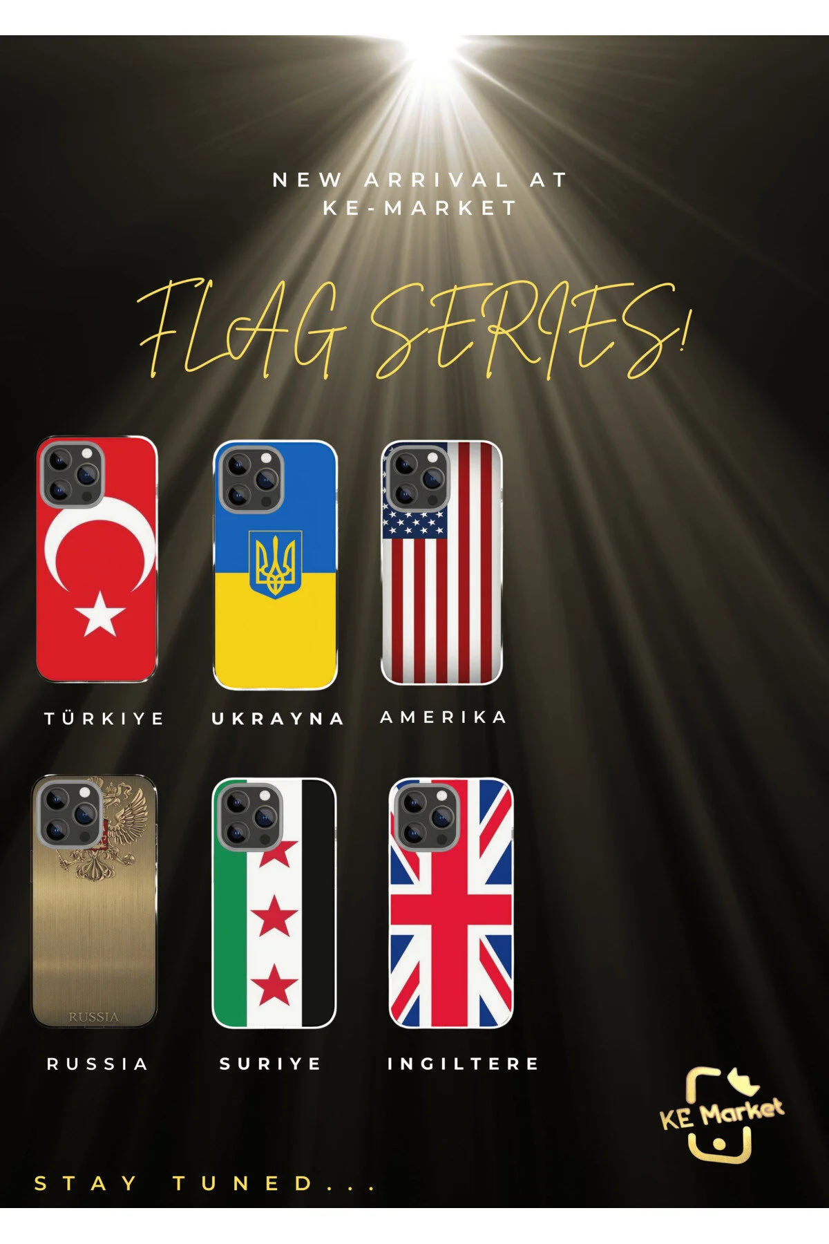 کاور و قاب آیفون پرچم سوریه جدید سازگار با تمام مدل های 6,7,8,X,11,12,13,14,15,16 PLUS SOFTCASE