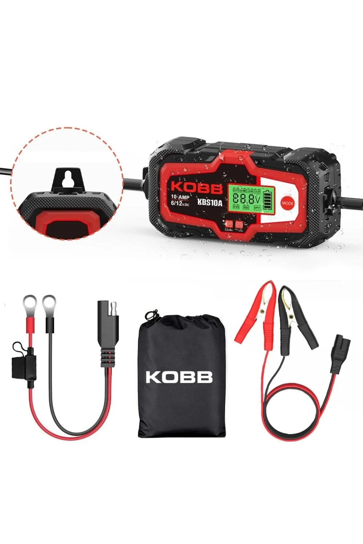 شارژر باتری KBS10A 6 12V 200A شارژ دیجیتال تعمیر و نگهداری DESULFATOR منبع تغذیه Genel Markalar