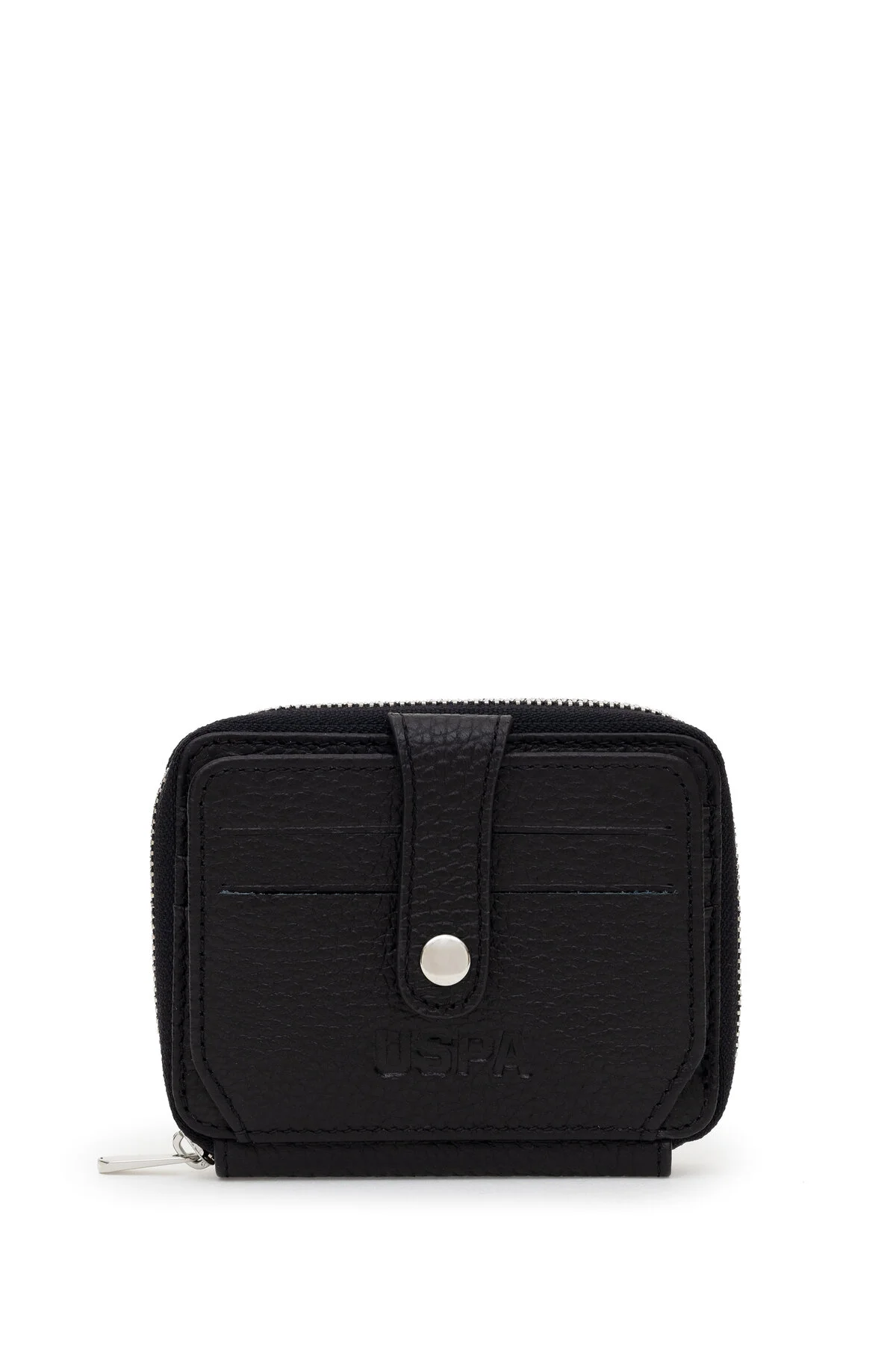 کیف پول مردانه چرمی مشکی U.S. Polo Assn.