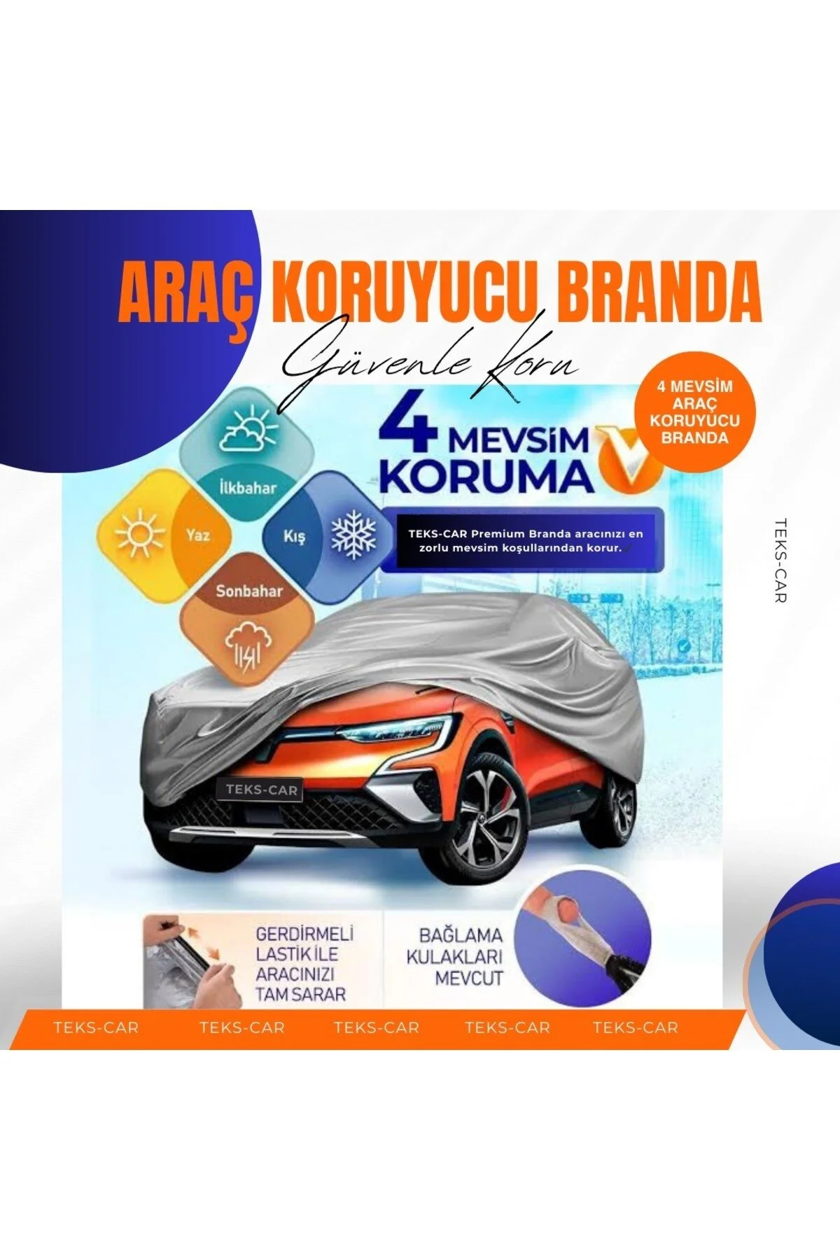 چادر خودرو کاور سایه خودکار سازگار با تمام خودروهای سواری سدان هاچ بک SUV TEKS CAR
