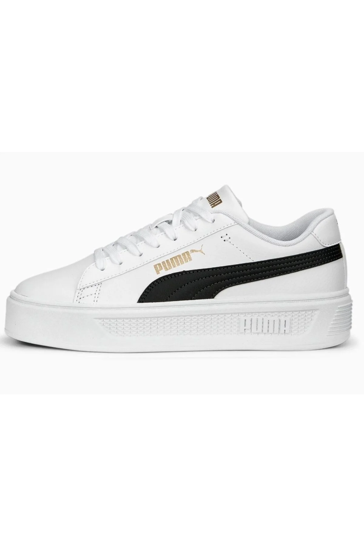 اسنیکر زنانه SMASH PLATFORM V3 BLACK WHITE WOMEN SNEAKER 390758 04 پوما Puma