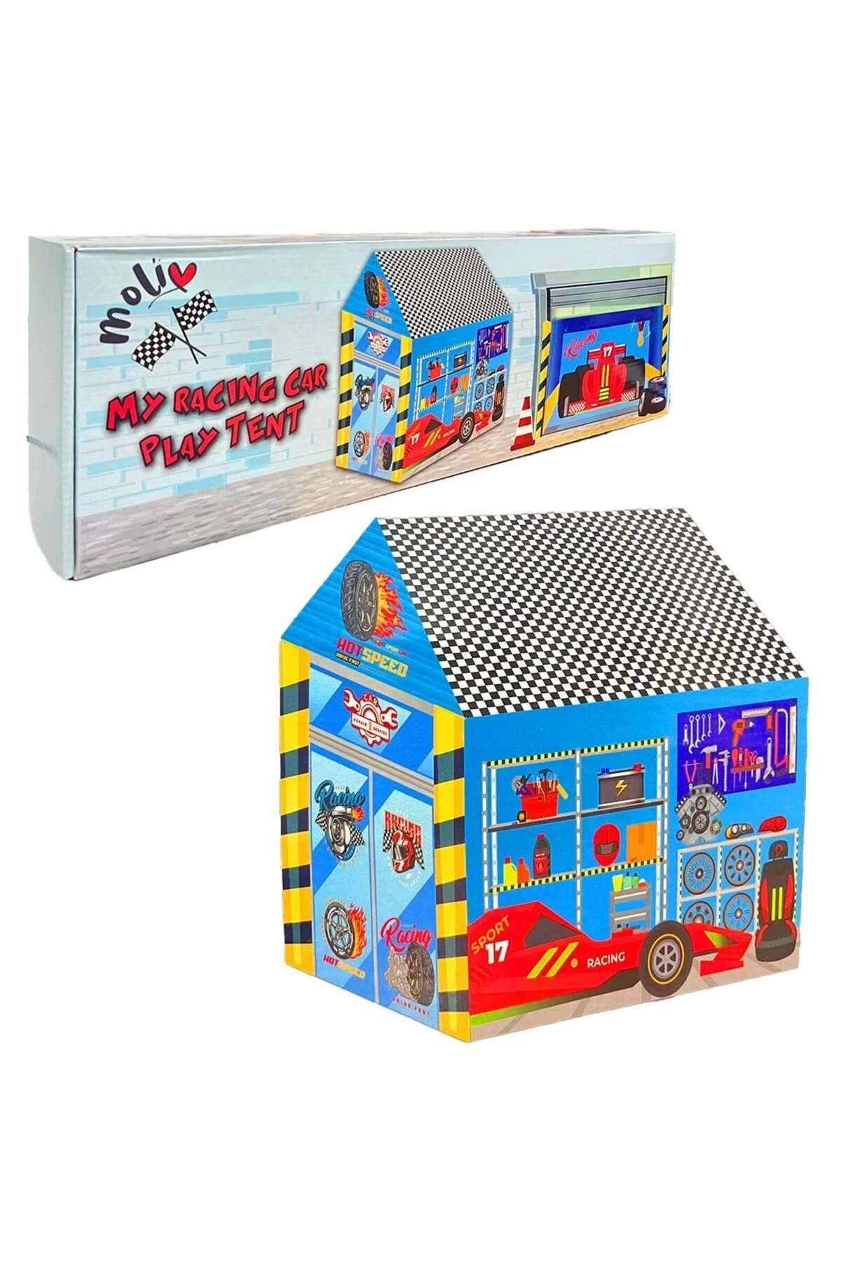 اسباب بازی های فیگور دیگر PLAY TENT MOL 295 MY RACE CAR 32X42X47 CM 3+ قیمت برای 1 عدد است Genel Markalar