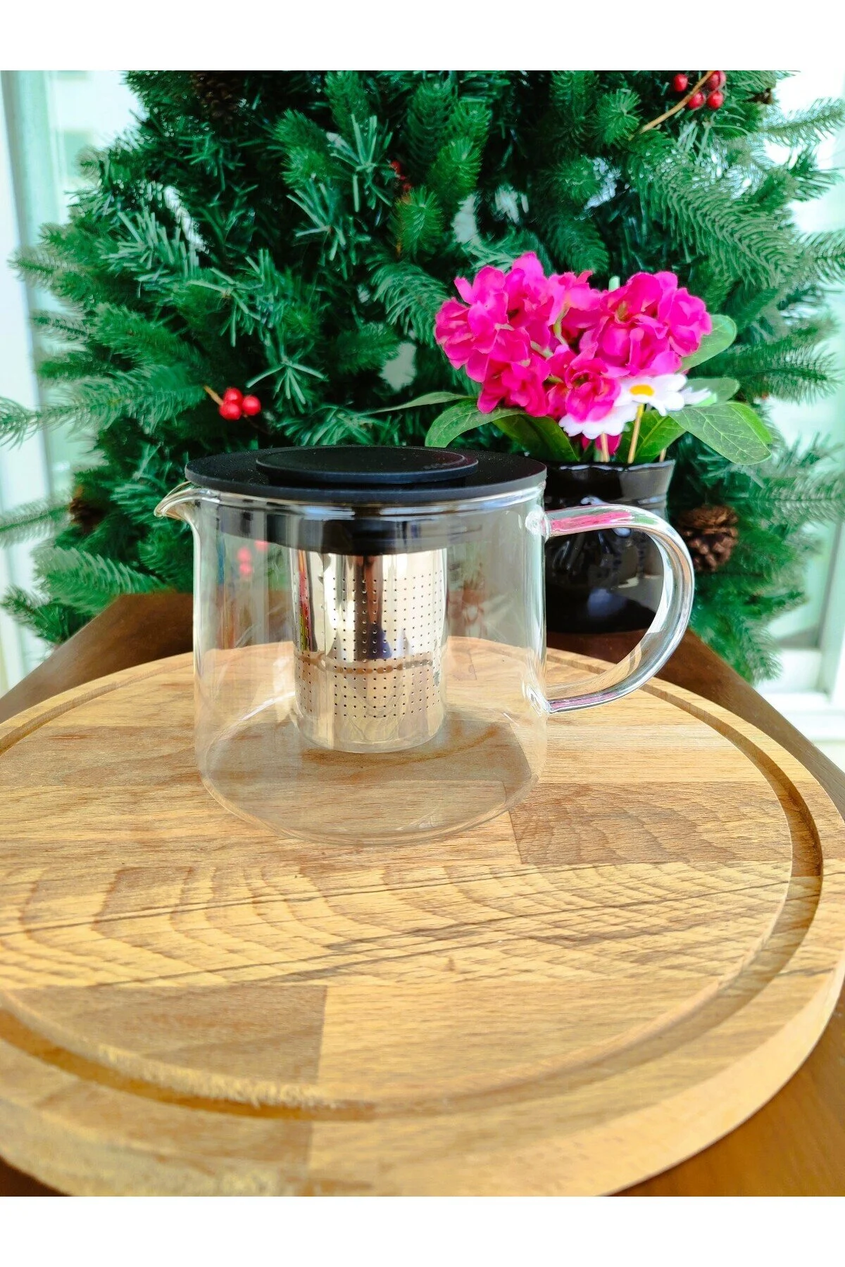 قوری LENA TEAPOT 600 میلی لیتر شفاف English Home