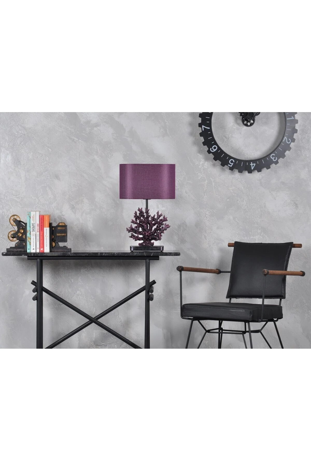 آباژور بنفش دکوری طراحی مدرن Mercan Lampshade کیودک  Qdec