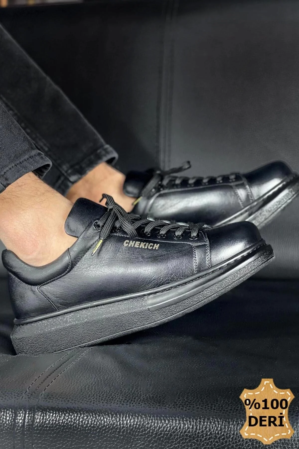 کفش مردانه SEGY CH257 DST ESTRELLLA LEATHER MEN سیاه چکیچ Chekich