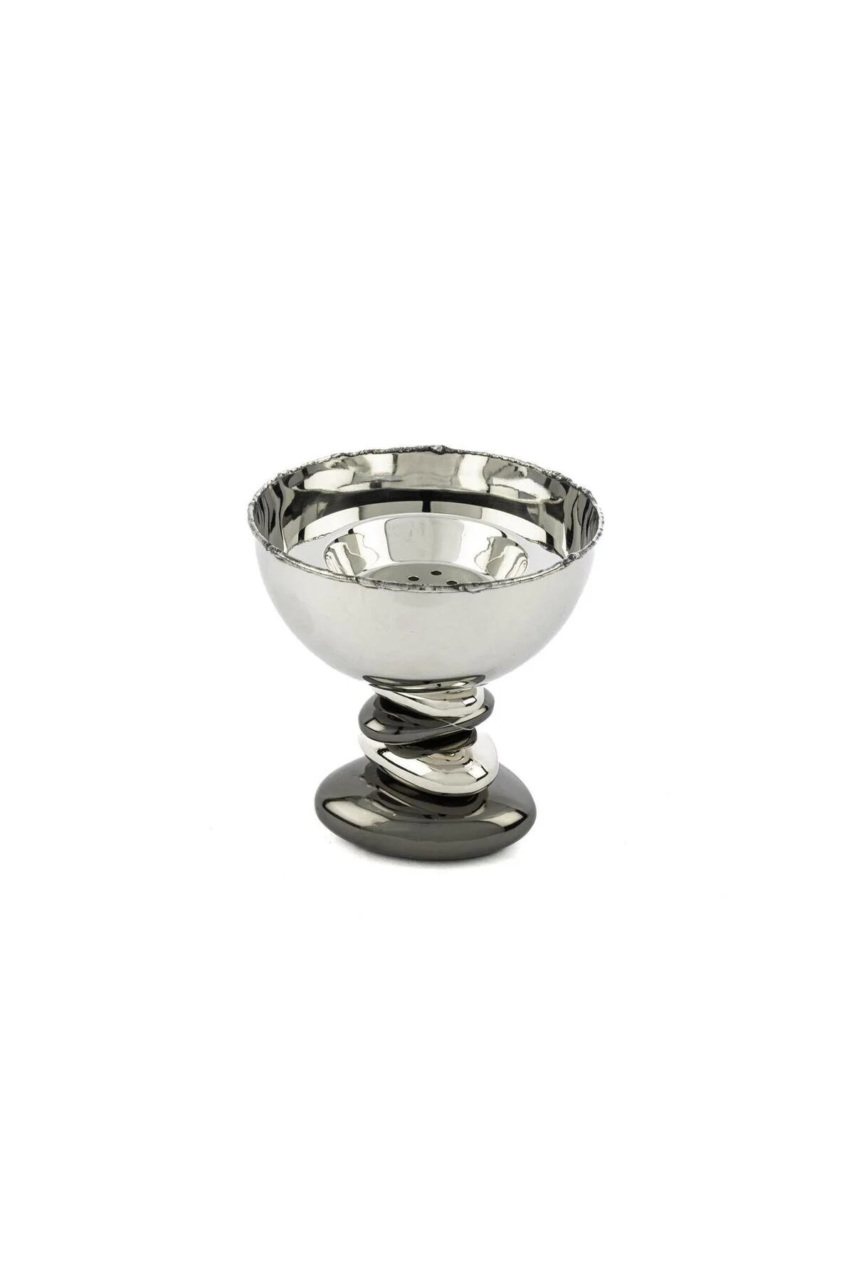 عود و اسانس‌سوز حالت های فلزی نقره ای ماسه 13X14CM Mikasa Moor