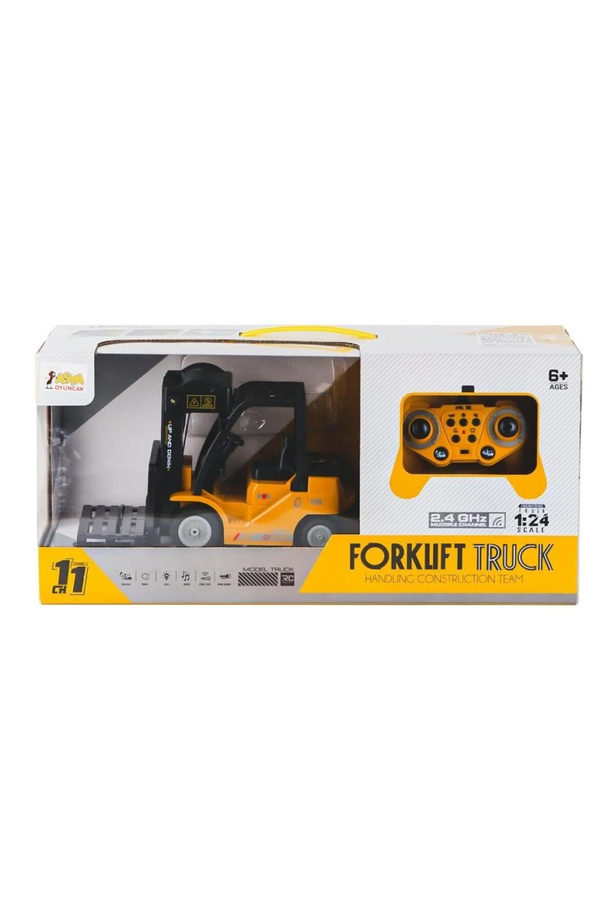خودروی کنترل از راه دور A8196 OQ9009 صدای شده و سبک FROKLIFT 1:24 ASYA Skygo