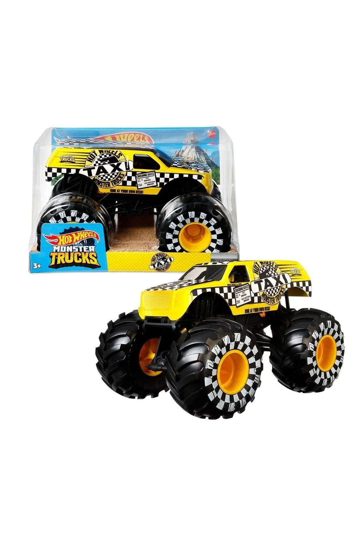 اسباب بازی های فیگور شخصیت کامیون هیولا FYJ83 HOT WHEELS 1:24 اتومبیل HOT WHEELS