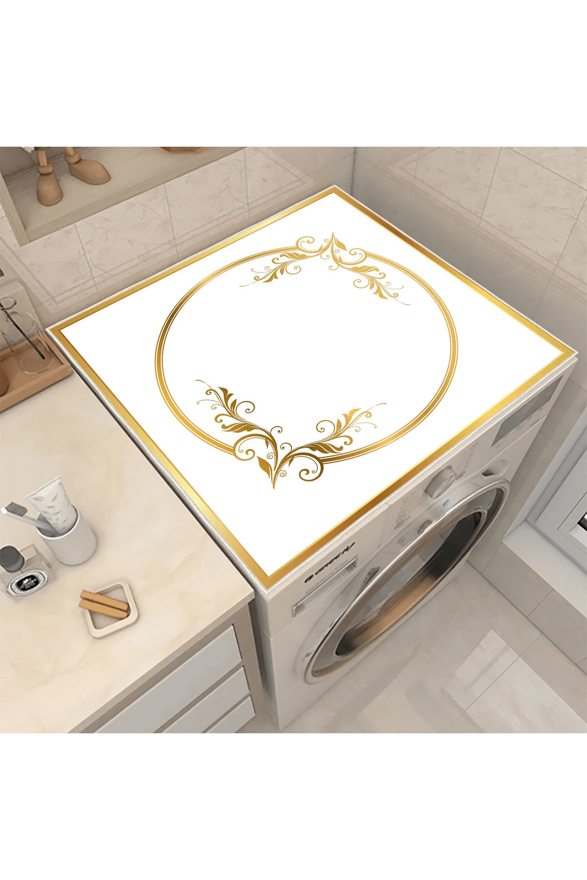 نظم‌دهنده حمام پوشش خشک کن ماشین لباسشویی لکه قابل شستشوی غیر اسلیپ آب ندارد Nuva Home
